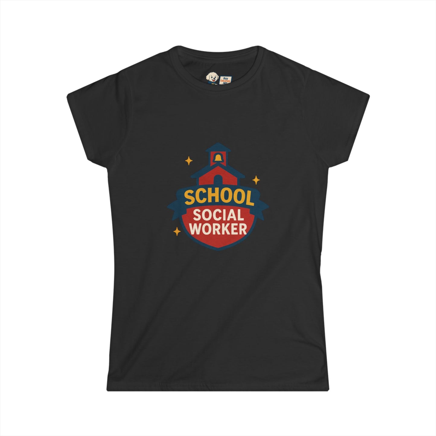 School Social Worker Women's Softstyle Tee - Empowerment Shirt for Education