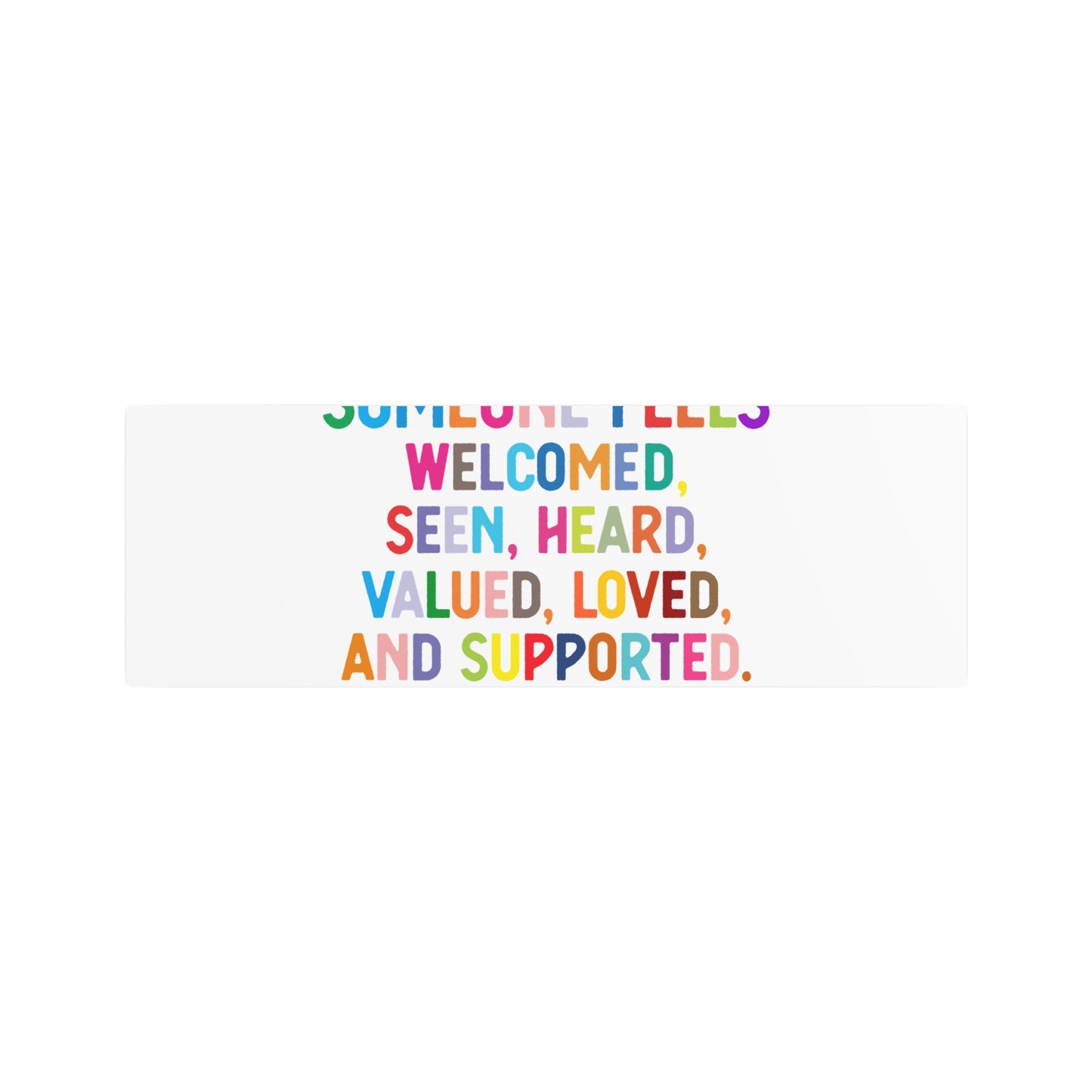 Metal Art Sign - "Be the Reason" Rainbow Inspirational Wall Decor - Social Work