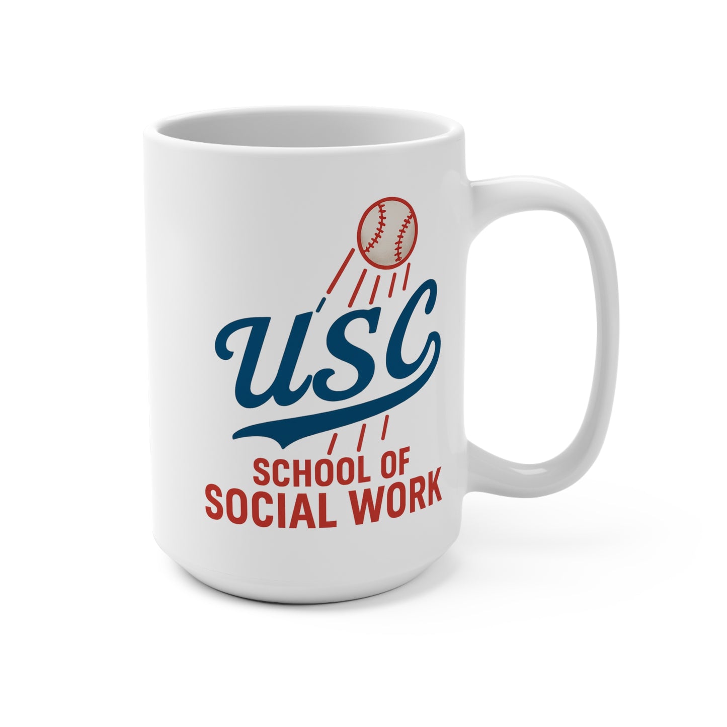 USC School of Social Work Mug - 15oz Coffee Cup for Graduates & Students