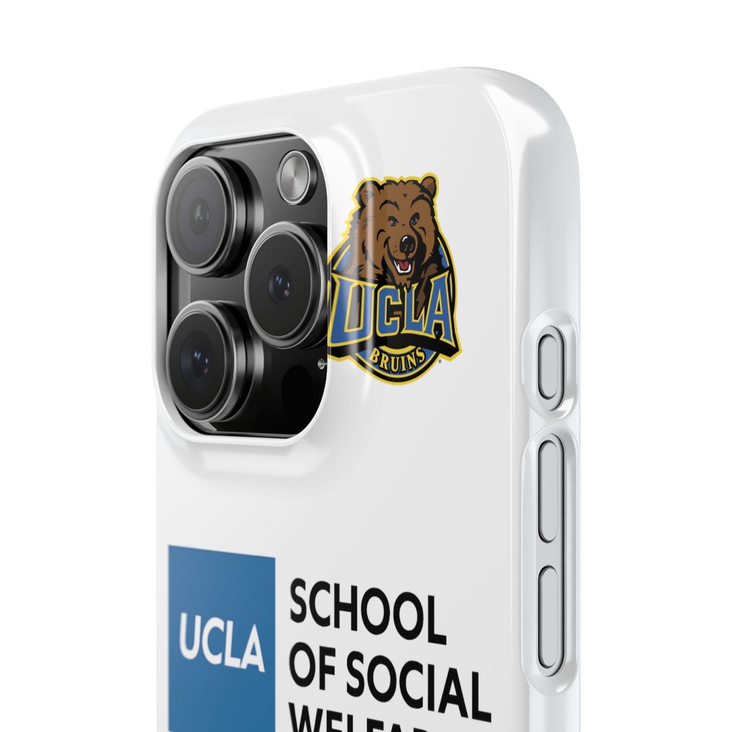 UCLA Slim I-Phone Case - School of Social Welfare (White)