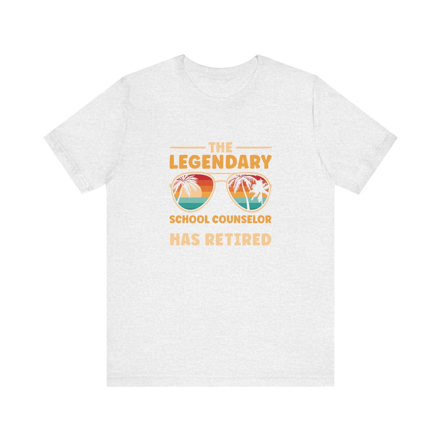 Unisex The Legendary School Counselor Has Retired T-Shirt — Retirement Gift Tee for Counselors
