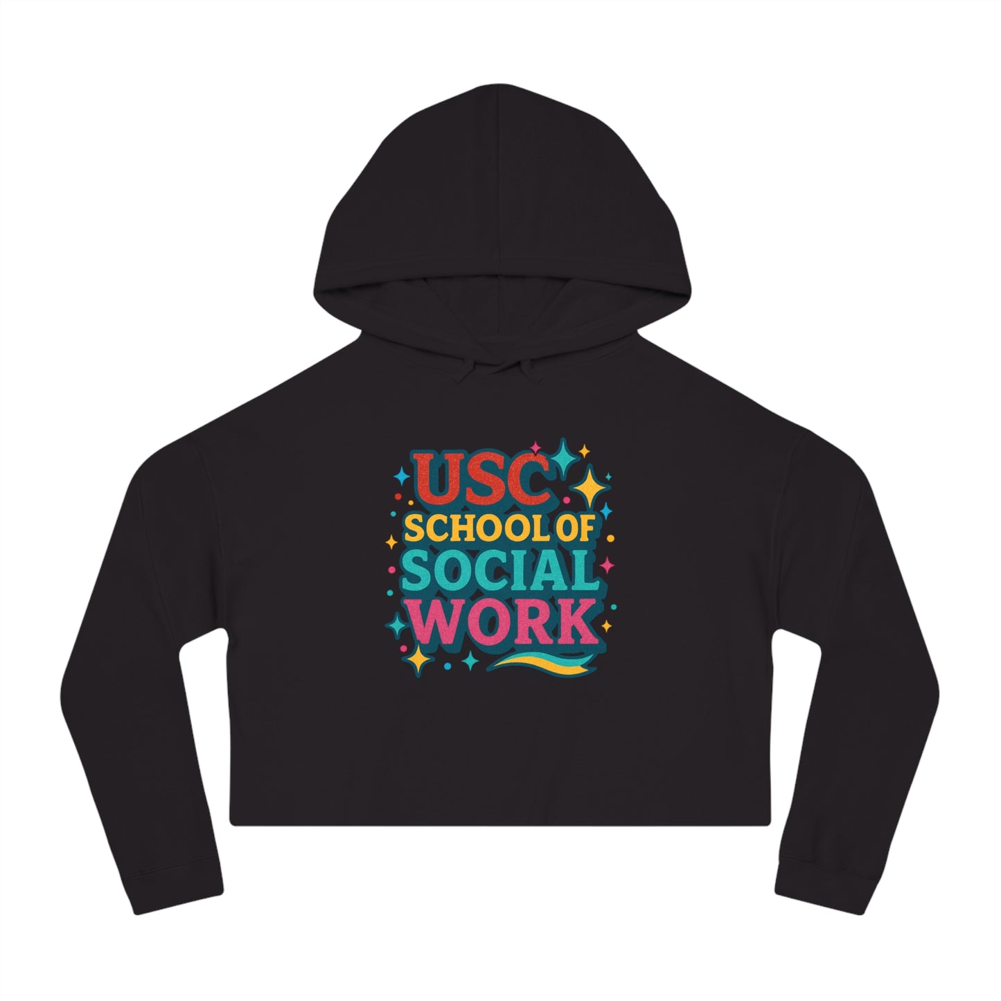 Sparkle - USC School of Social Work Women's Cropped Hoodie