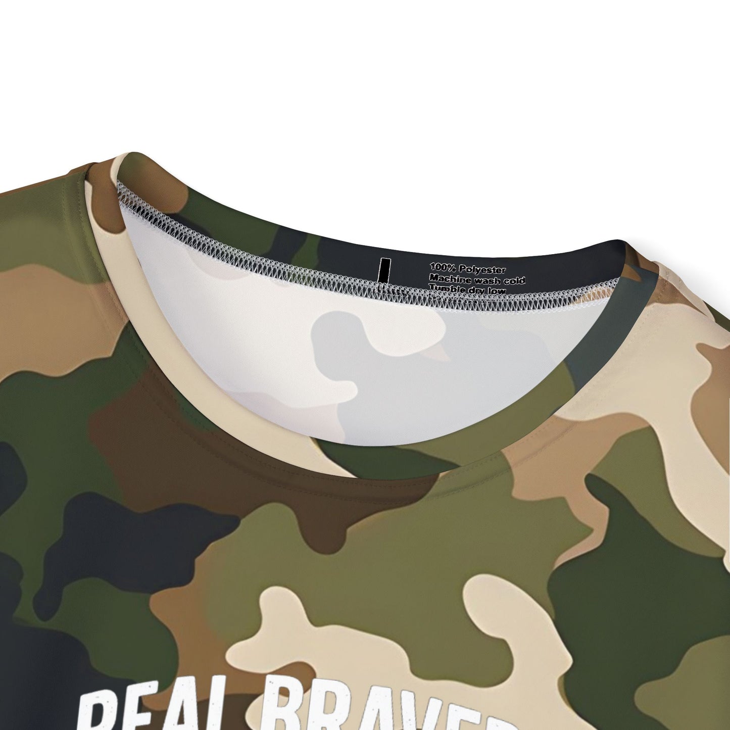 Military Social Work - Men's "Real Warriors Heal Their Minds Too" - Fatigue Camouflage Sports Jersey