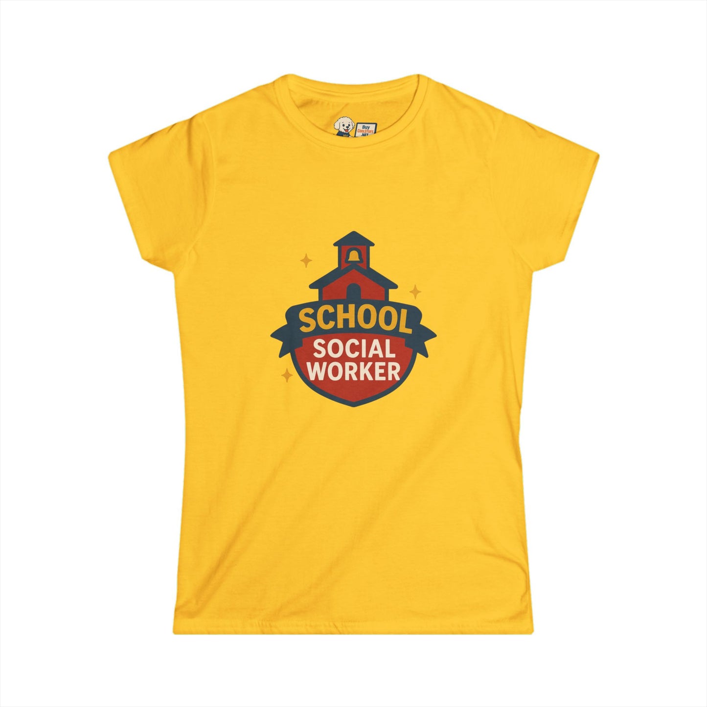 School Social Worker Women's Softstyle Tee - Empowerment Shirt for Education