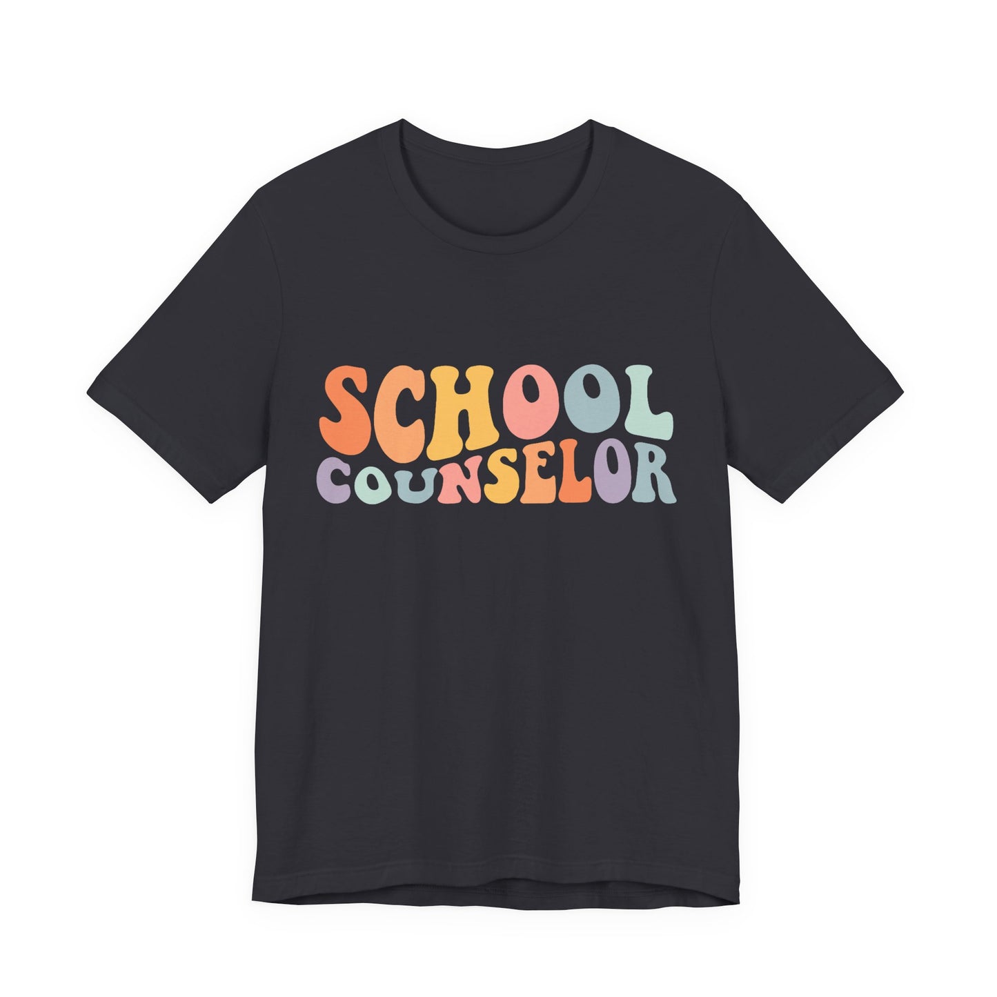 Unisex School Counselor Retro Shirt — Colorful Counseling Appreciation Tee