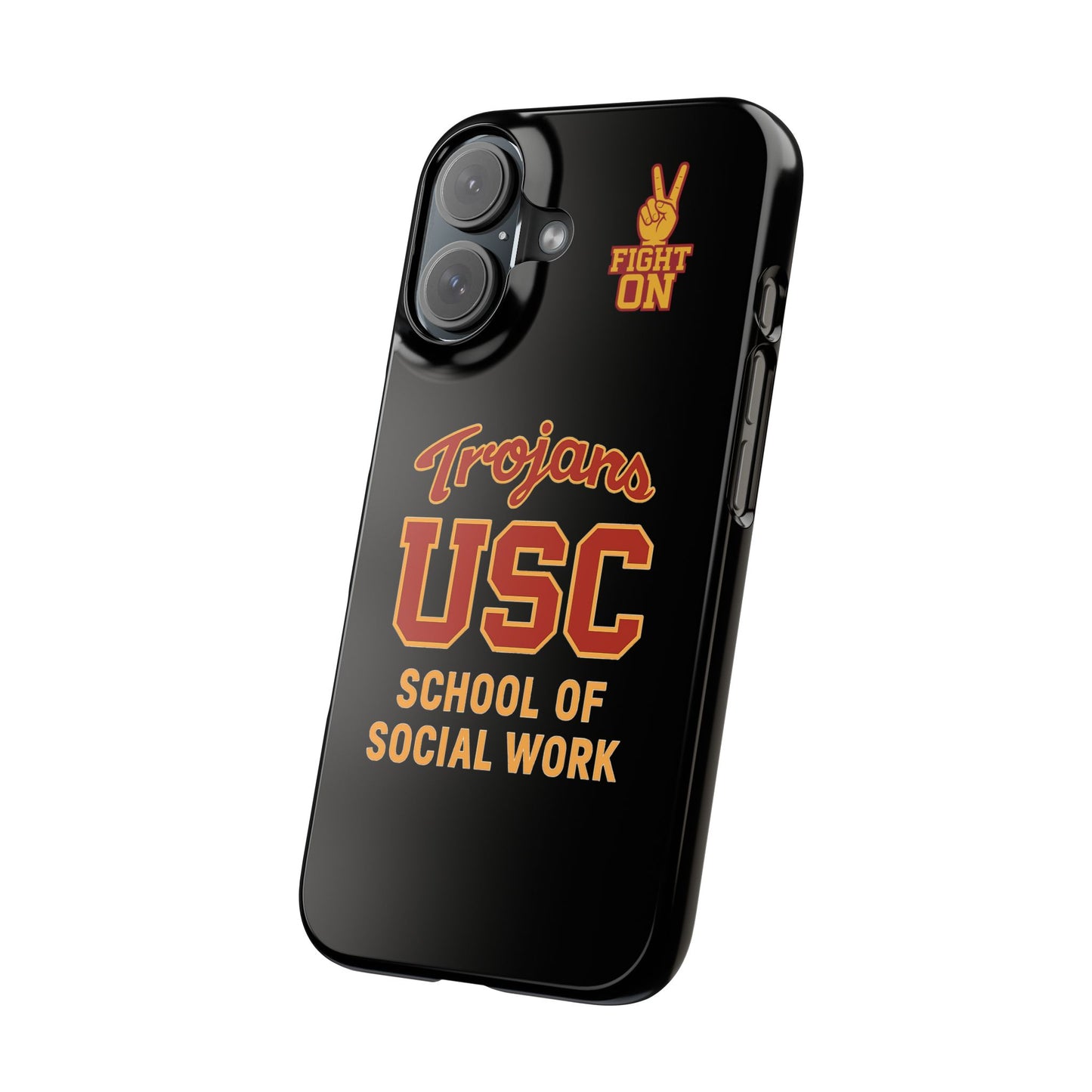 USC Trojans Slim I-Phone Case - School of Social Work (Black)