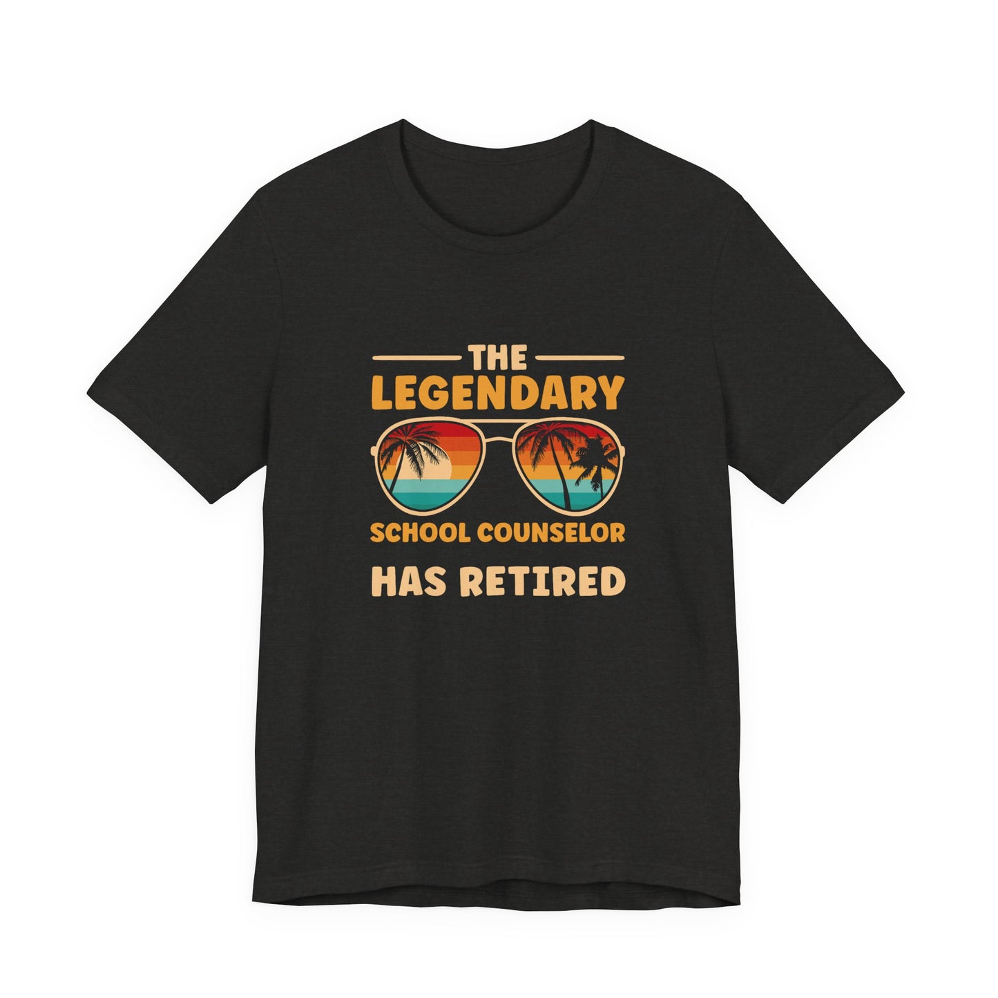 Unisex The Legendary School Counselor Has Retired T-Shirt — Retirement Gift Tee for Counselors