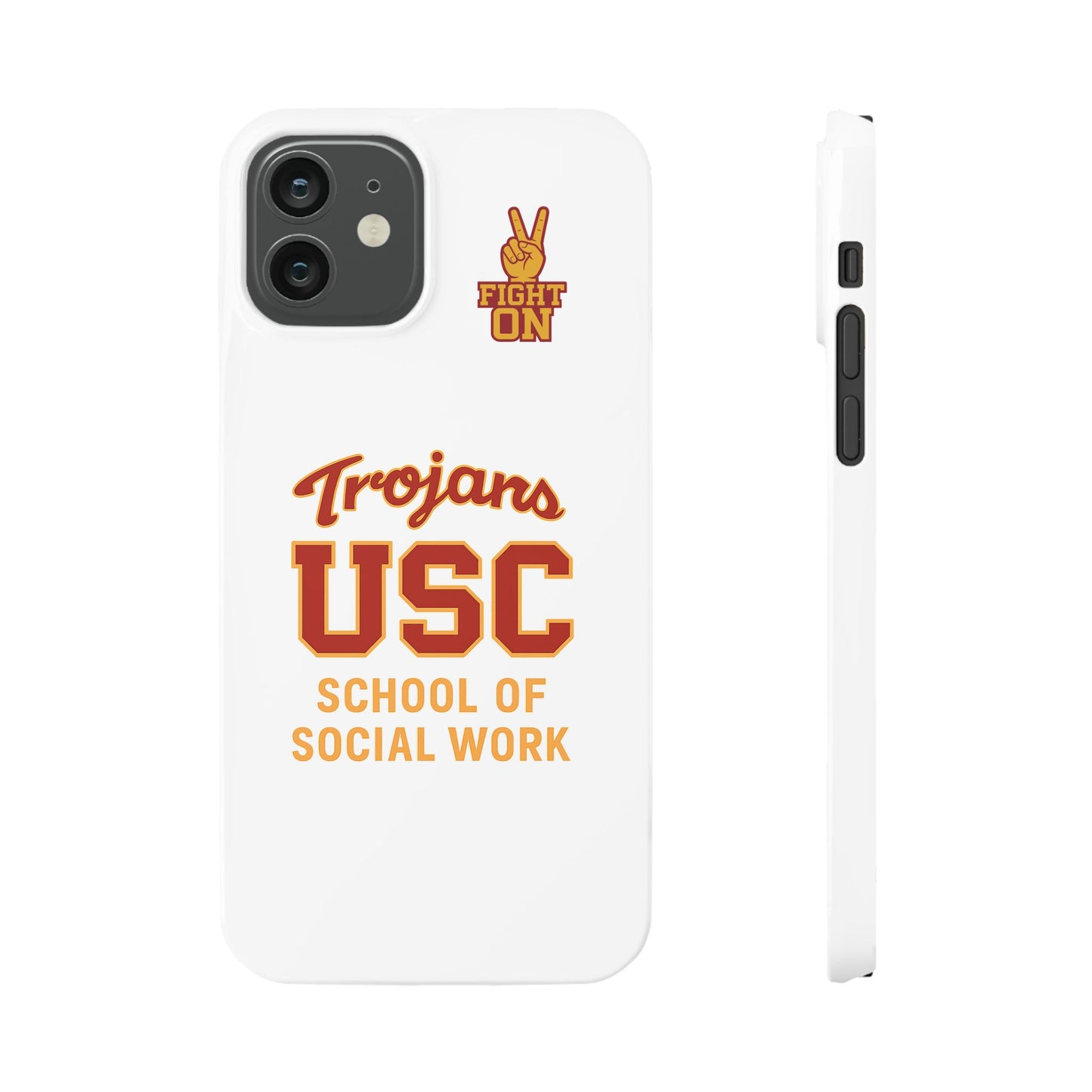 USC Trojans Slim I-Phone Case - School of Social Work (White)