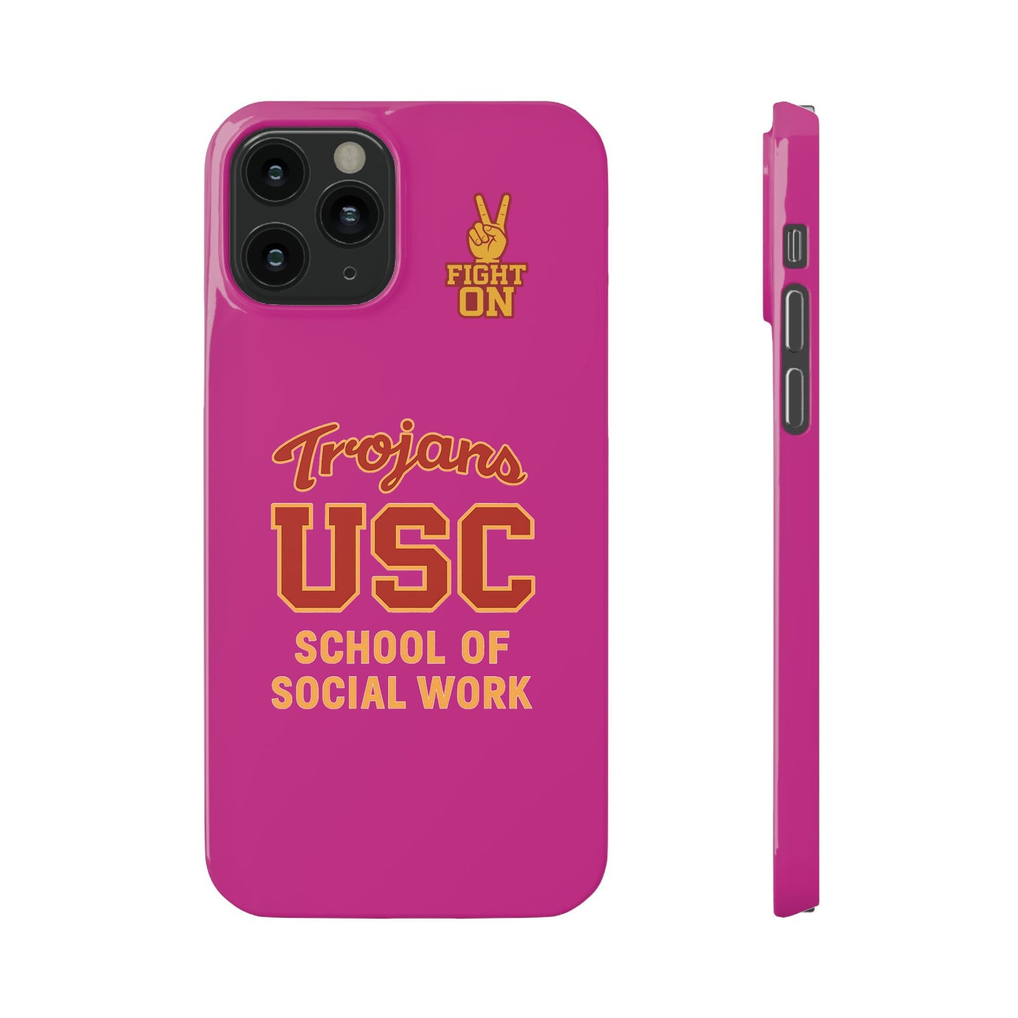 USC Trojans Slim I-Phone Case - School of Social Work (Pink)