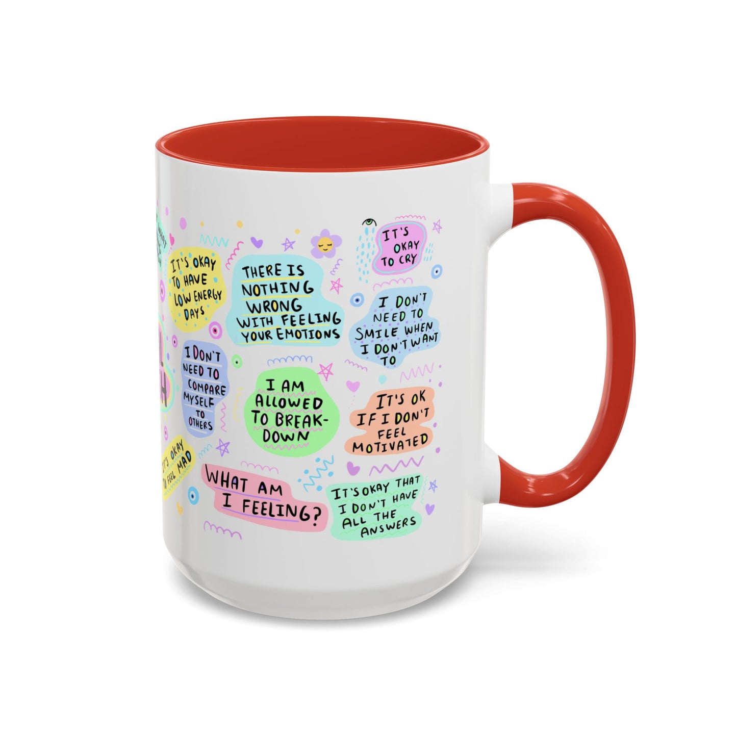 Mental Health Coffee Mug — "My Mental Health Cup" Affirmation Accent Mug