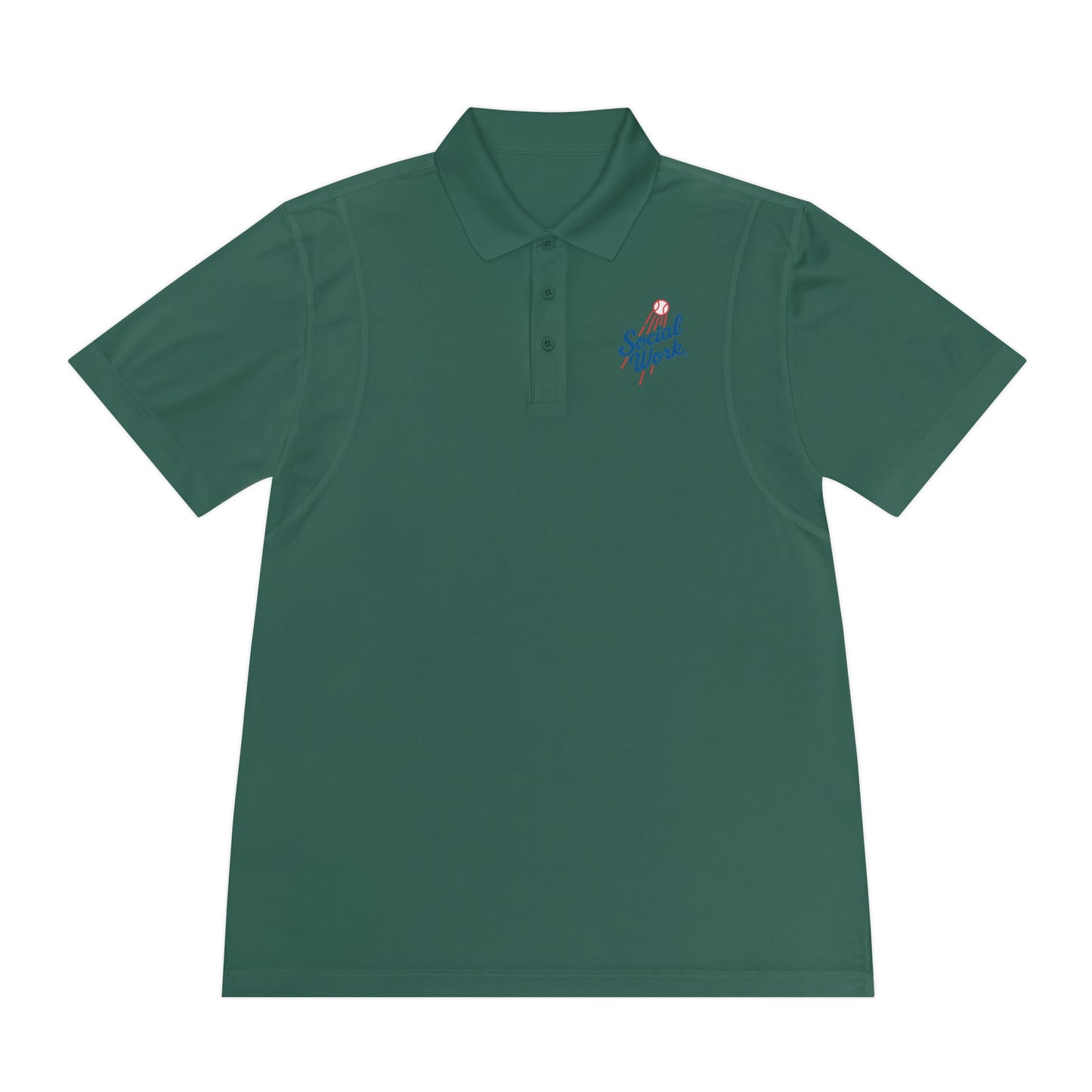 Sport Polo Shirt — Small "Special Week" Retro Script Chest Logo - Men's