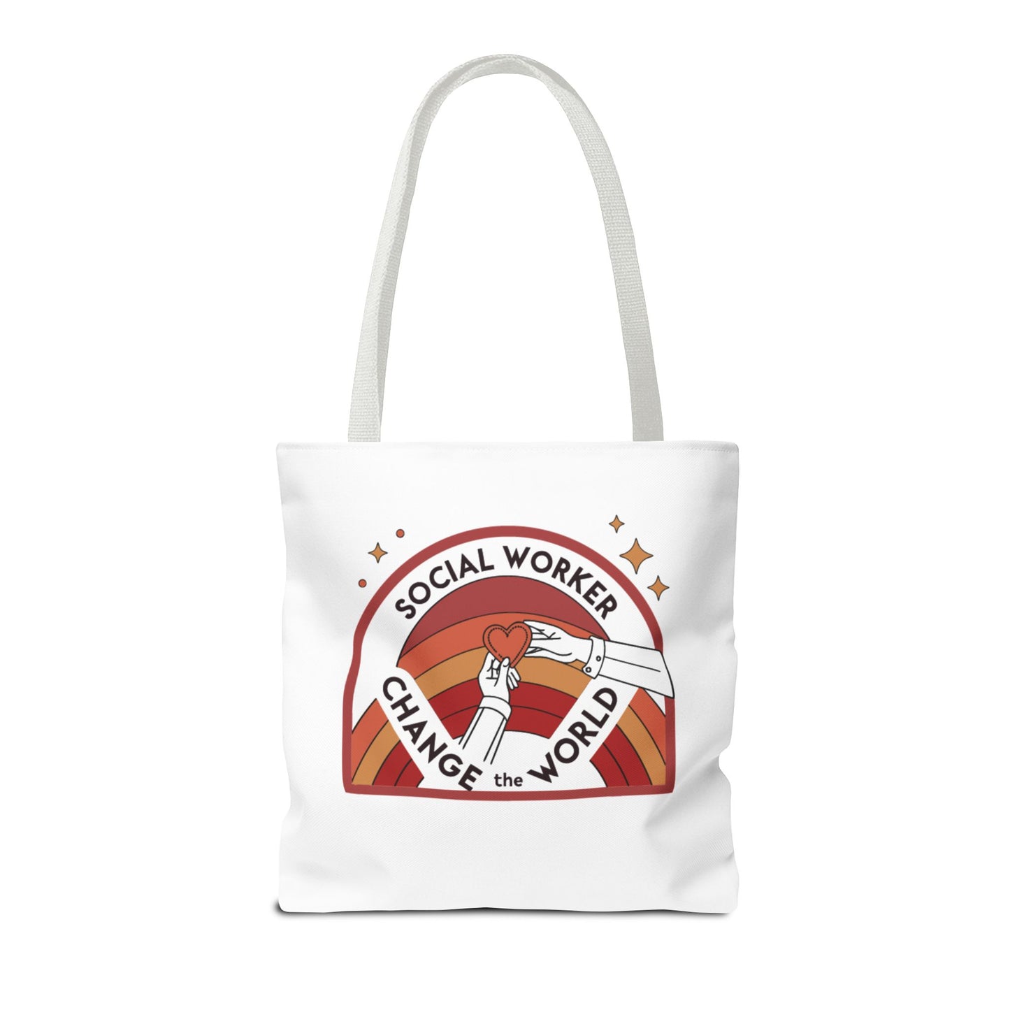 Social Worker Tote Bag — "Social Workers Are Everyday Heroes" / "Social Worker Change the World" Reusable Gift