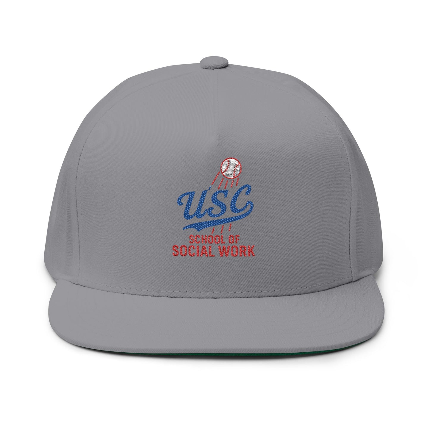 USC School of Social Work Embroidered Flat Bill Cap