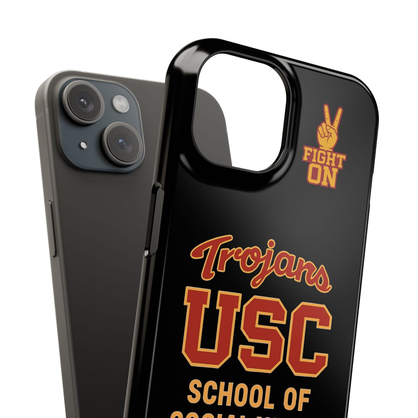 USC Trojans Slim I-Phone Case - School of Social Work (Black)