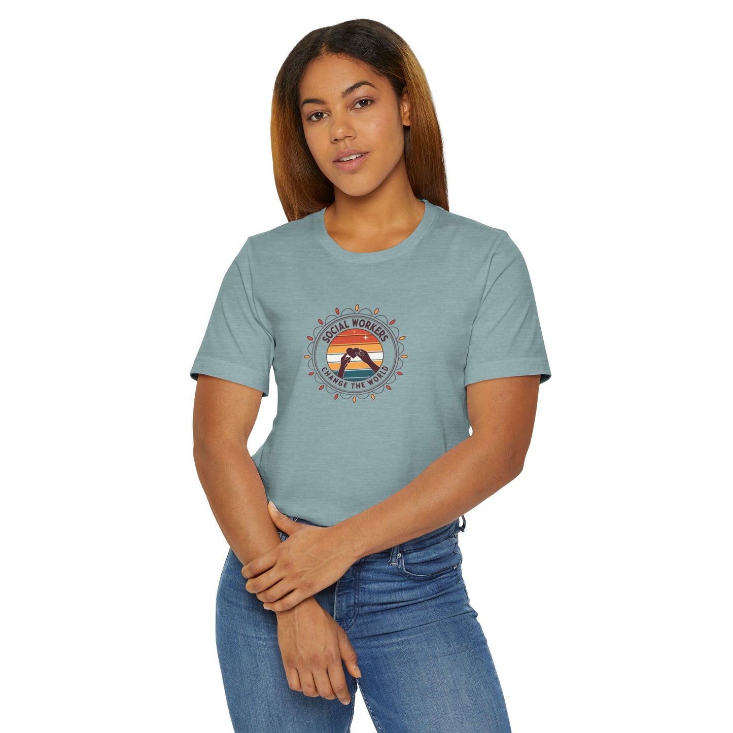 T-Shirt — Soul Worker Retro Sunset Graphic (Find Your Way) - Social Worker
