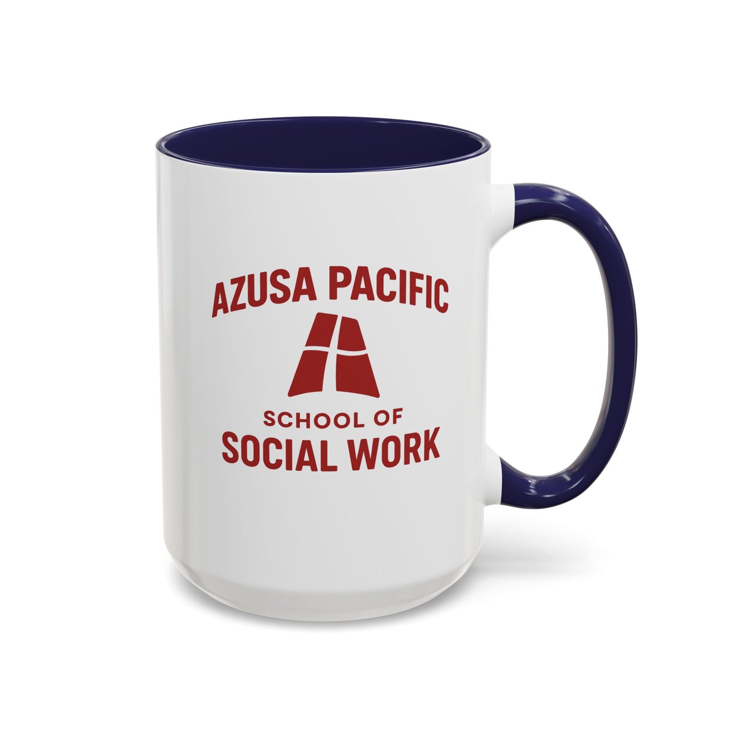 Azusa Pacific University - School of Social Work -Accent Mug - 15oz