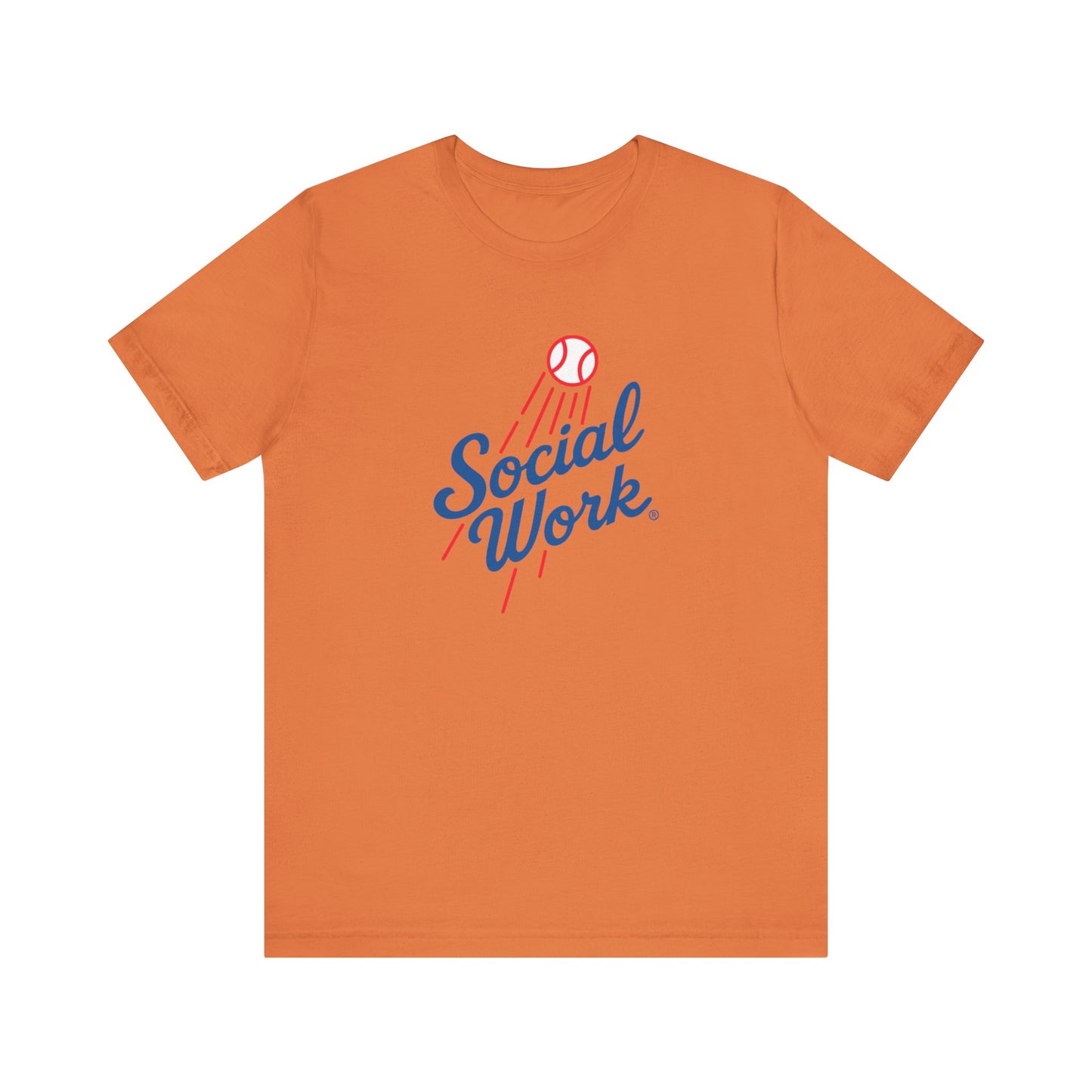Social Work Vintage Baseball Tee – “Social Work” Script Graphic T‑Shirt