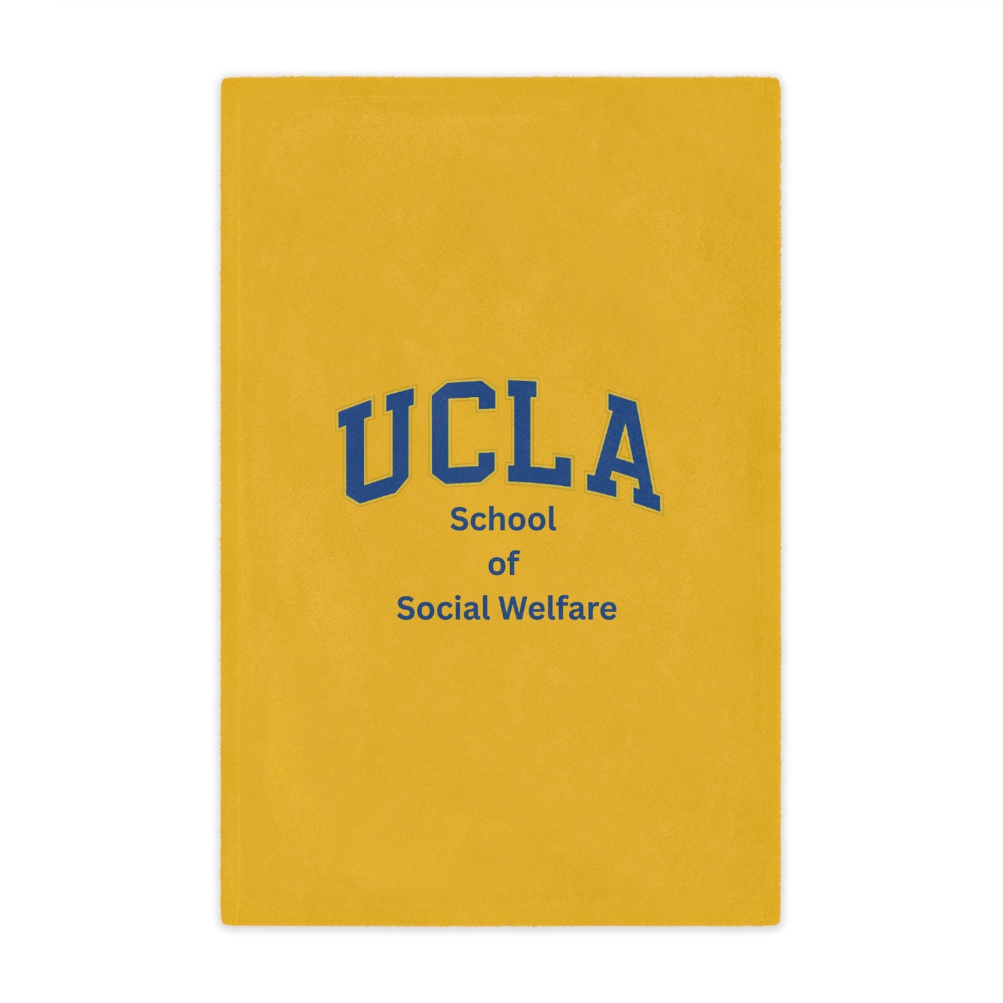 UCLA School of Social Welfare Mini Blanket - Great for your office chair or your couch at home!