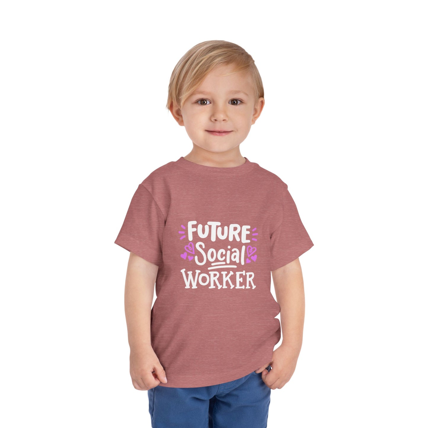 Toddler Tee — “Future Social Worker” Short Sleeve Shirt