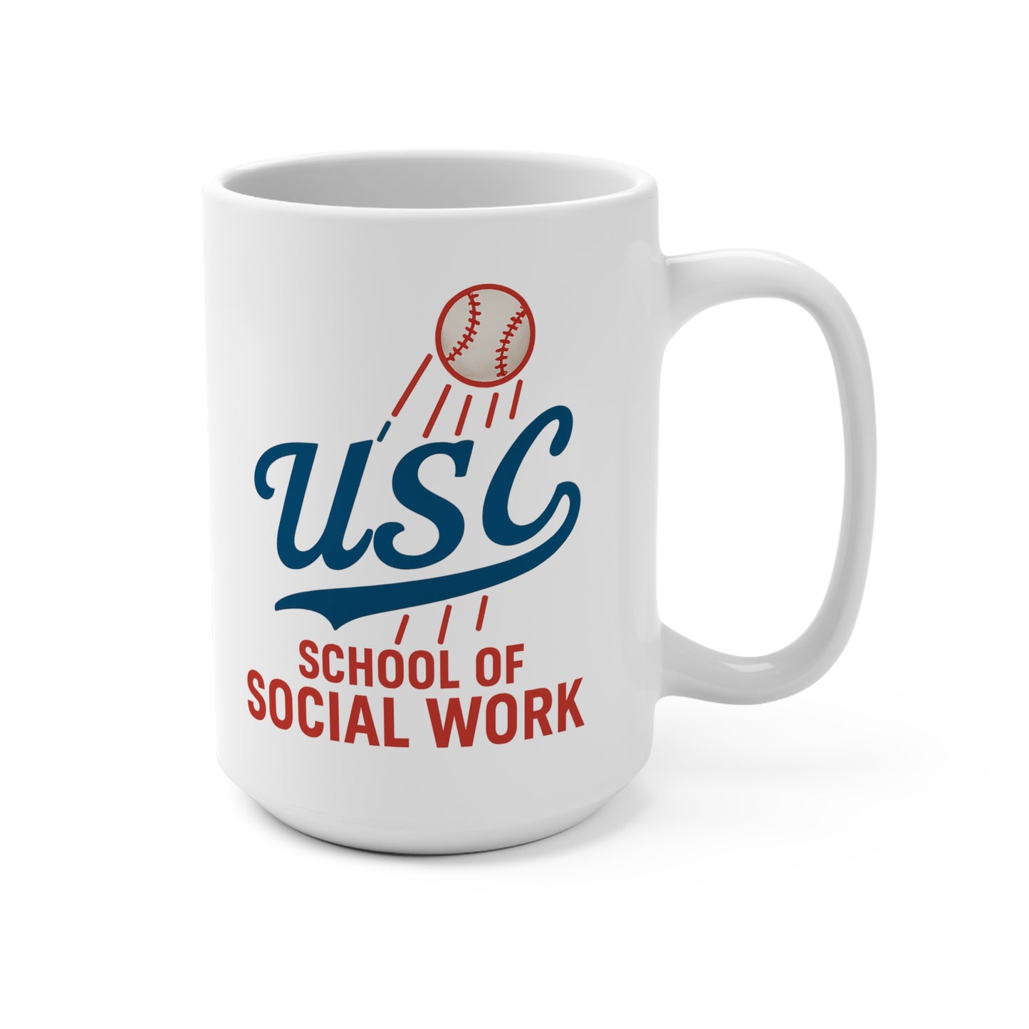 USC School of Social Work Mug - 15oz Coffee Cup for Graduates & Students