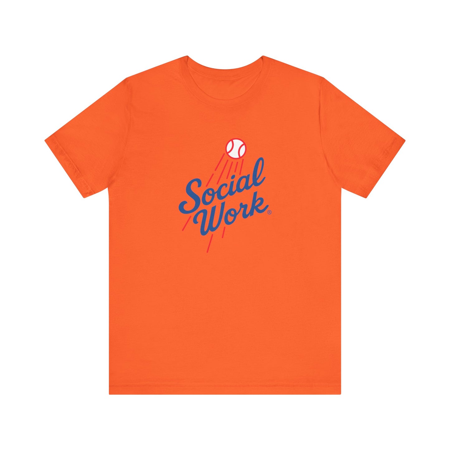 Social Work Vintage Baseball Tee – “Social Work” Script Graphic T‑Shirt