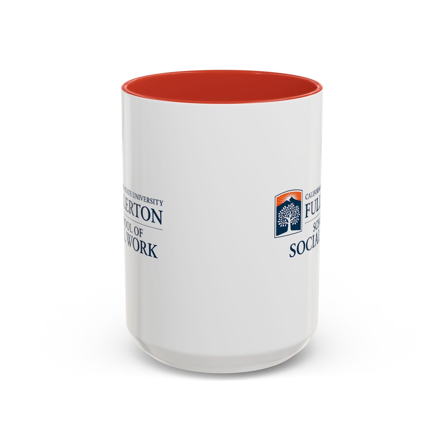 Fullerton School of Social Work Customized Accent Coffee Mug - 15oz