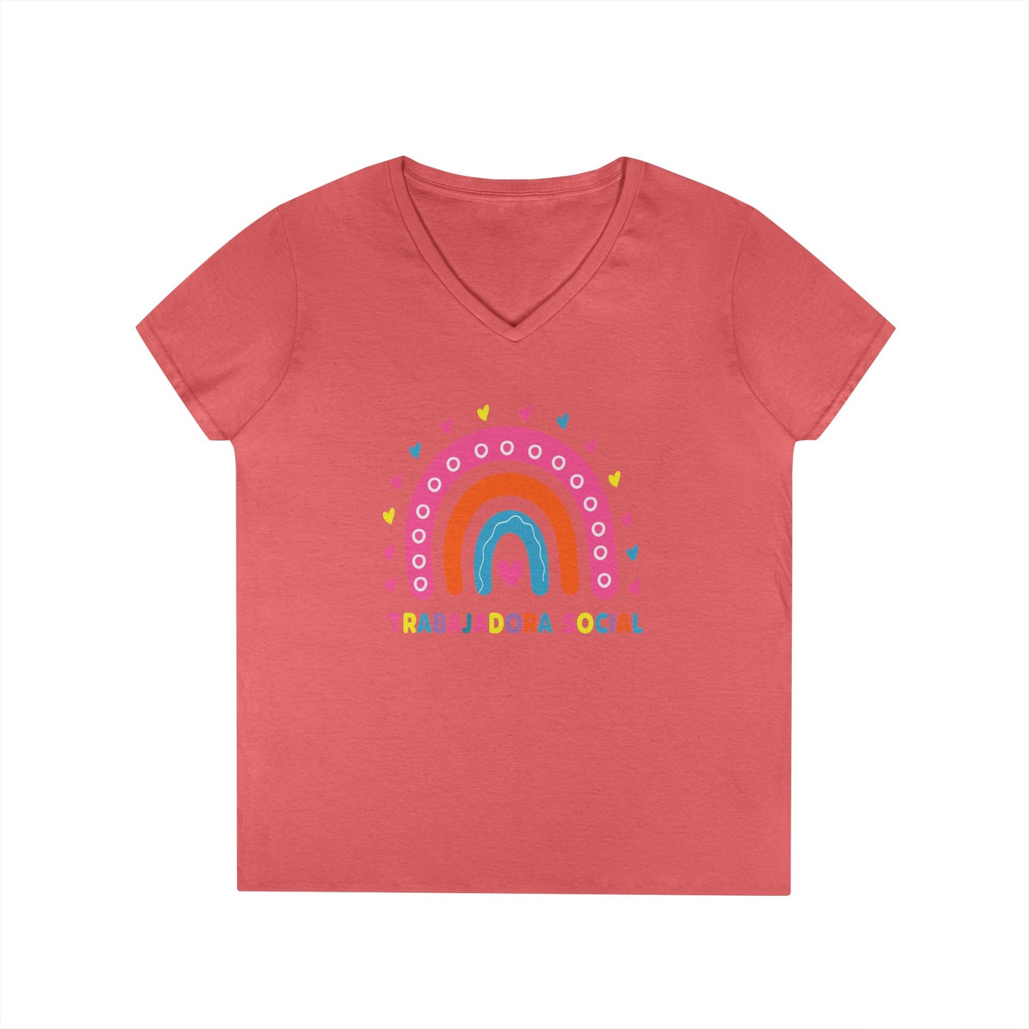 Trabajadora Social Rainbow V-Neck Tee