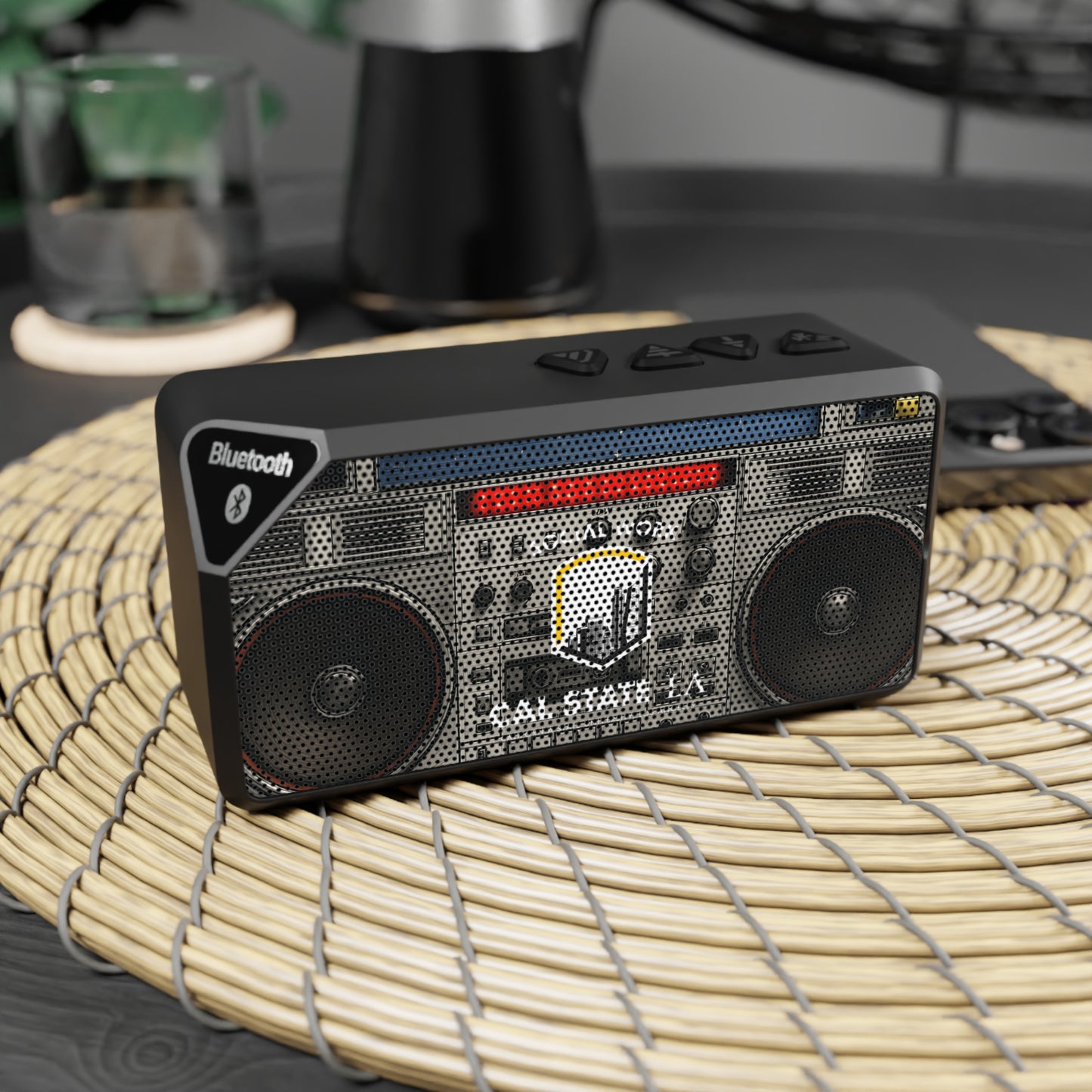 Cal State LA-School of Social Work-Bluetooth Speaker with Retro Boombox Design