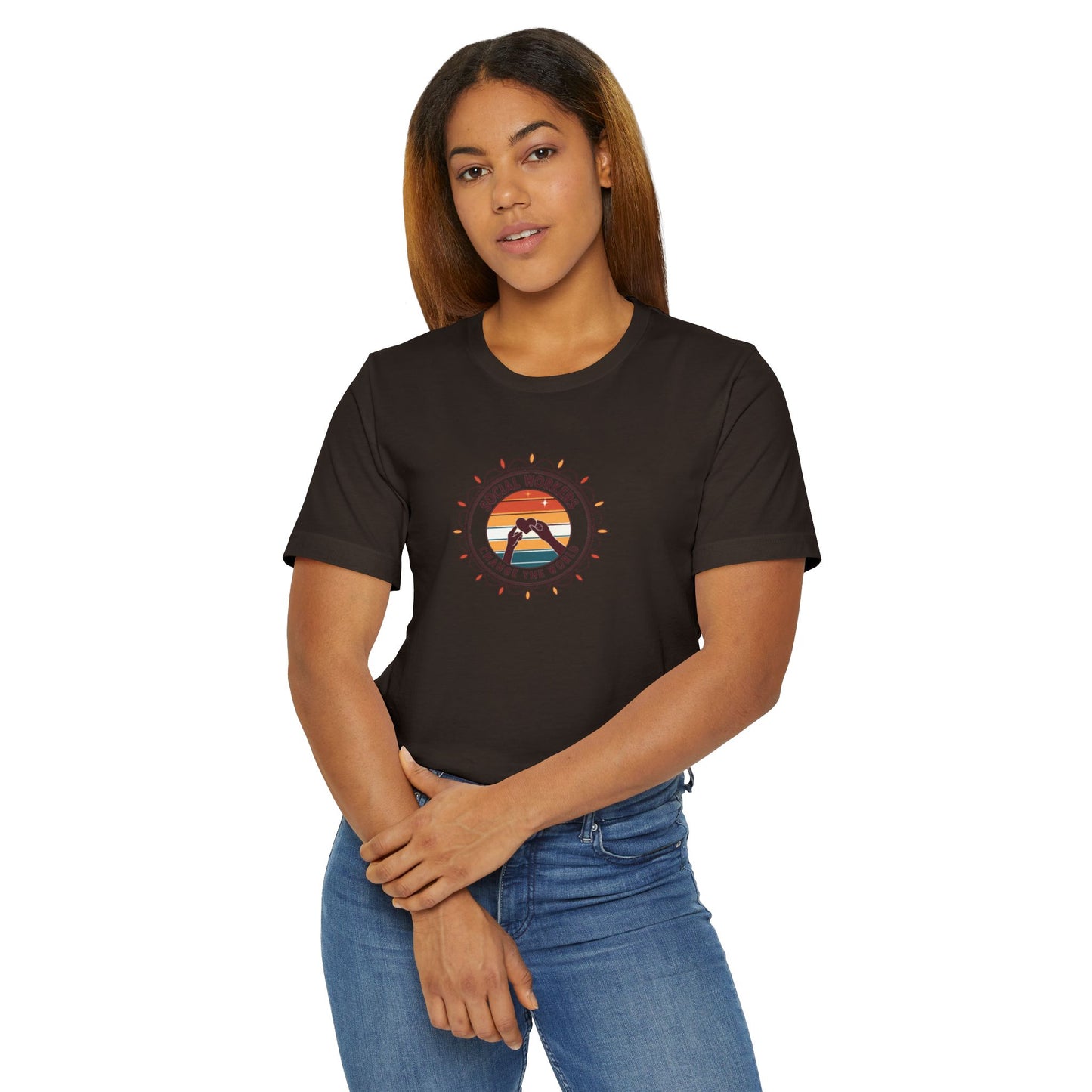 T-Shirt — Soul Worker Retro Sunset Graphic (Find Your Way) - Social Worker