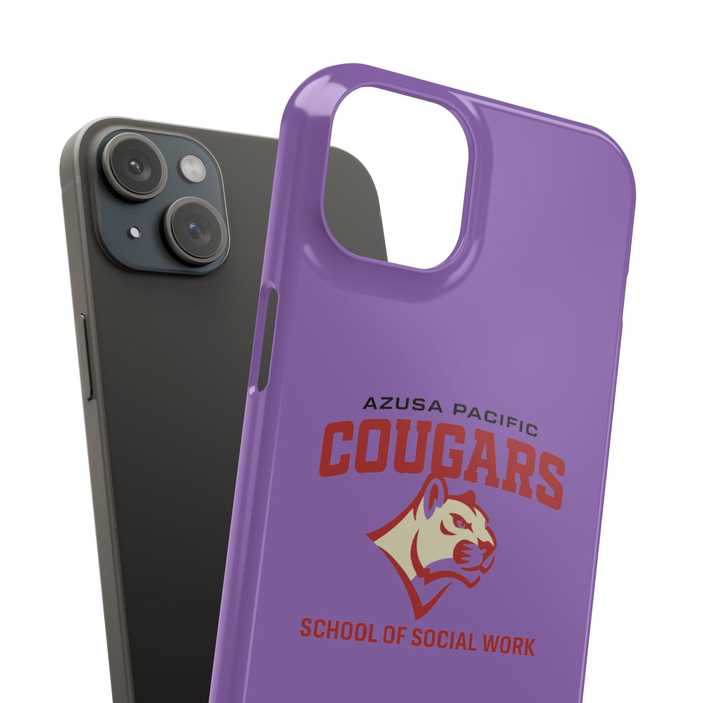 Azuza Pacific University - Slim I-Phone Case - School of Social Work (Light Purple)