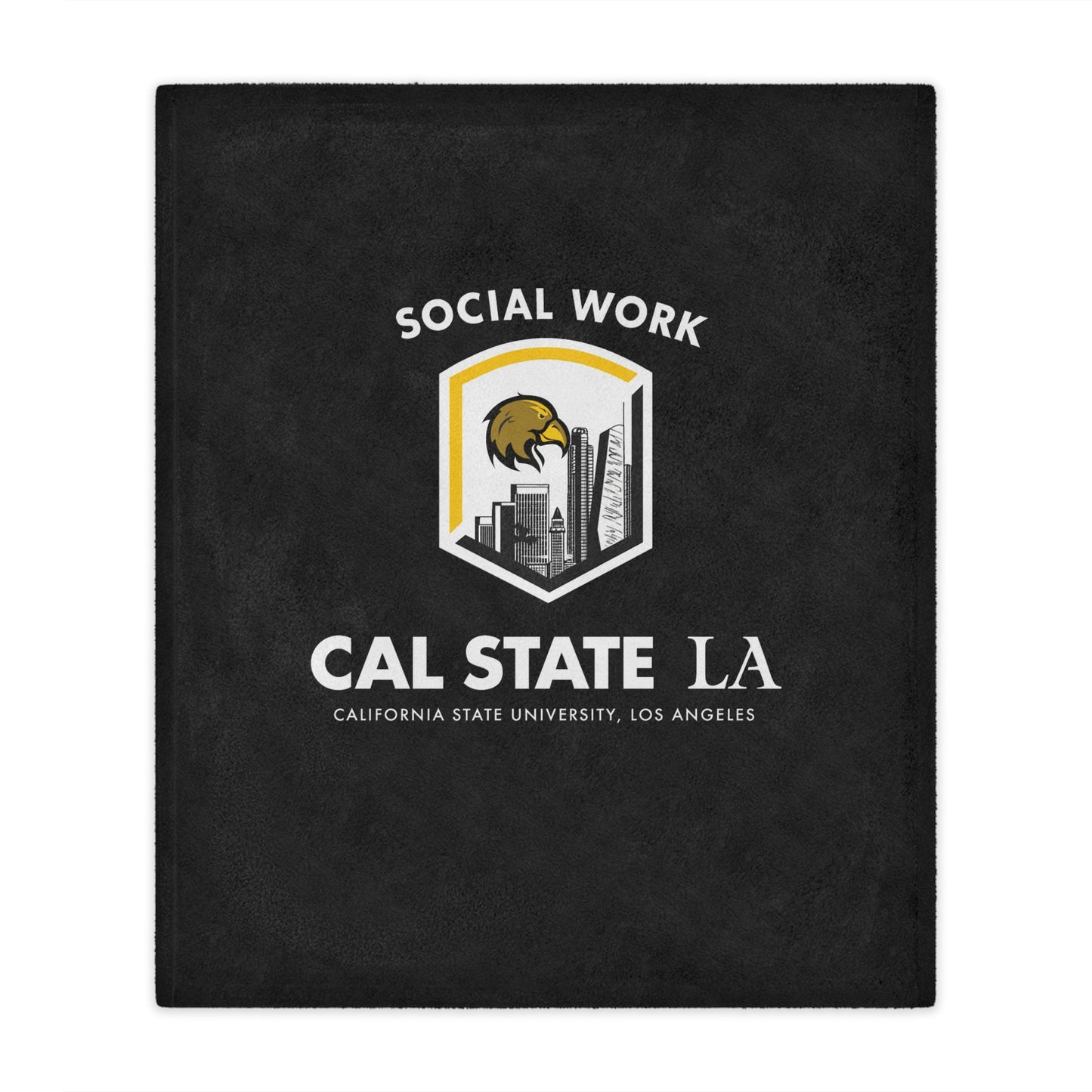 CSULA School of Social Work Mini Blanket - Great for your office chair or your couch at home!
