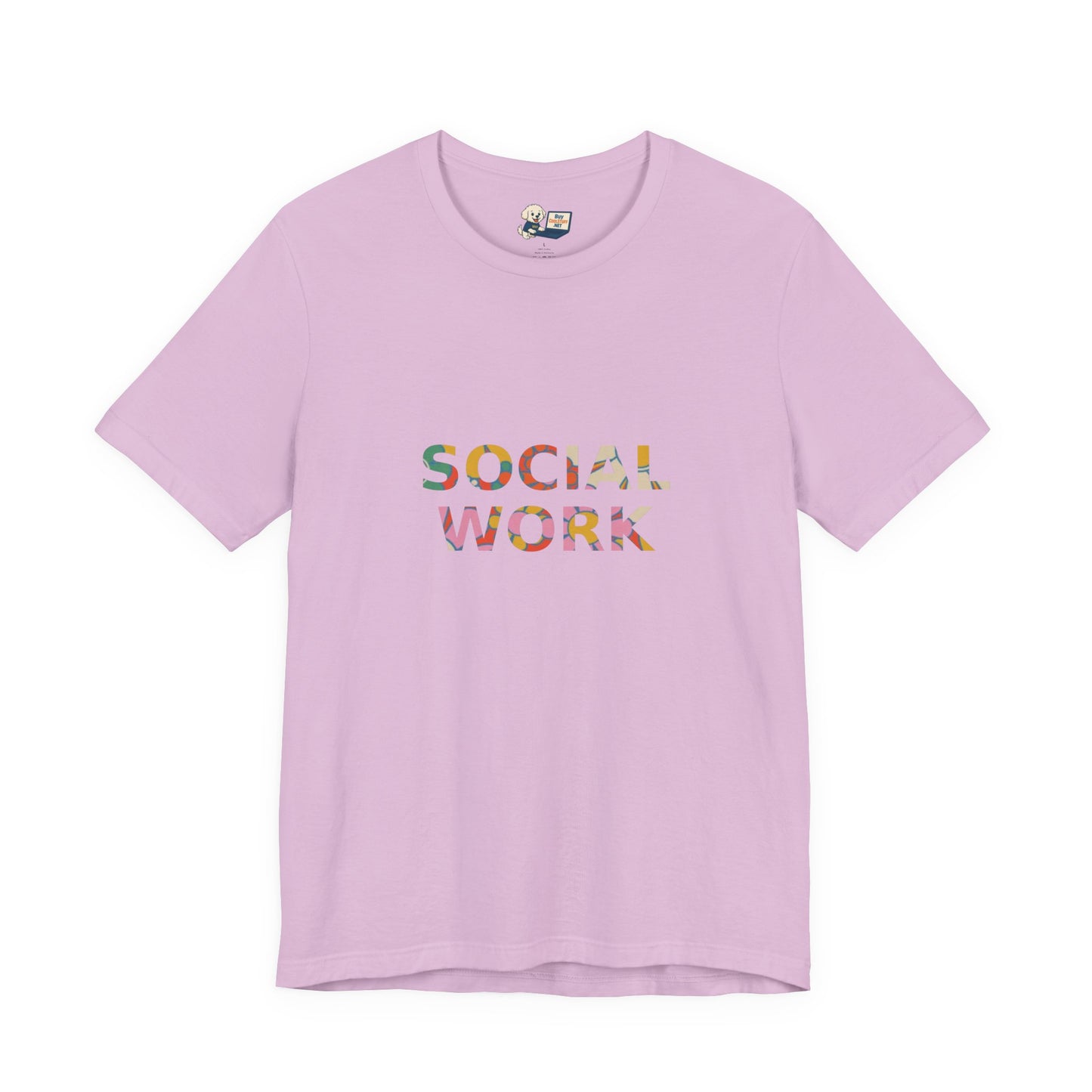 Social Work "Flower Letters" Unisex Jersey Tee - Fun & Quirky Design for Everyday Heroes