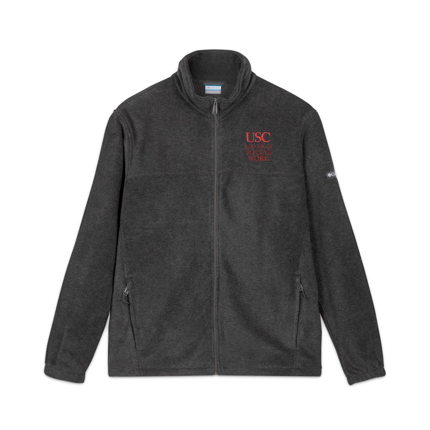 USC School of Social Work -Embroidered Unisex Columbia Fleece Jacket - Cozy & Stylish Outdoor Wear