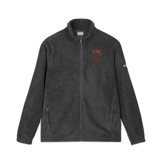 USC School of Social Work -Embroidered Unisex Columbia Fleece Jacket - Cozy & Stylish Outdoor Wear