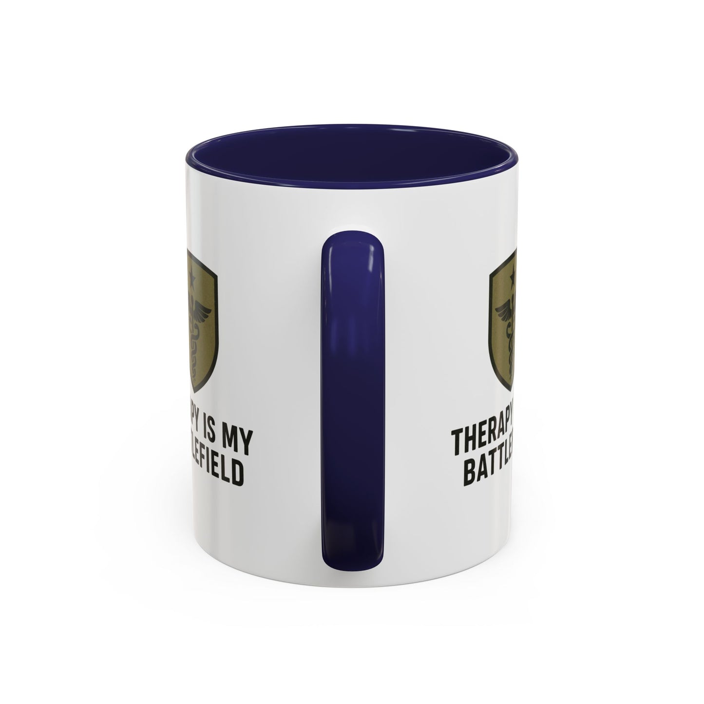 Military Social Work -Empowering Coffee Mug - "Therapy is My Battlefield" - Perfect Gift for Advocates and Supporters