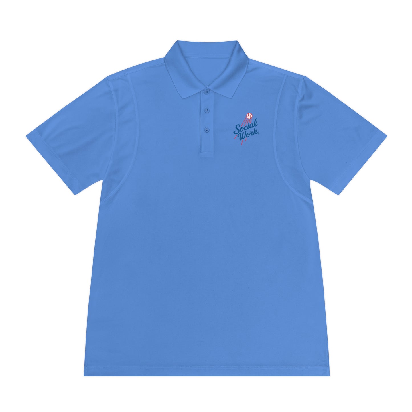 Sport Polo Shirt — Small "Special Week" Retro Script Chest Logo - Men's