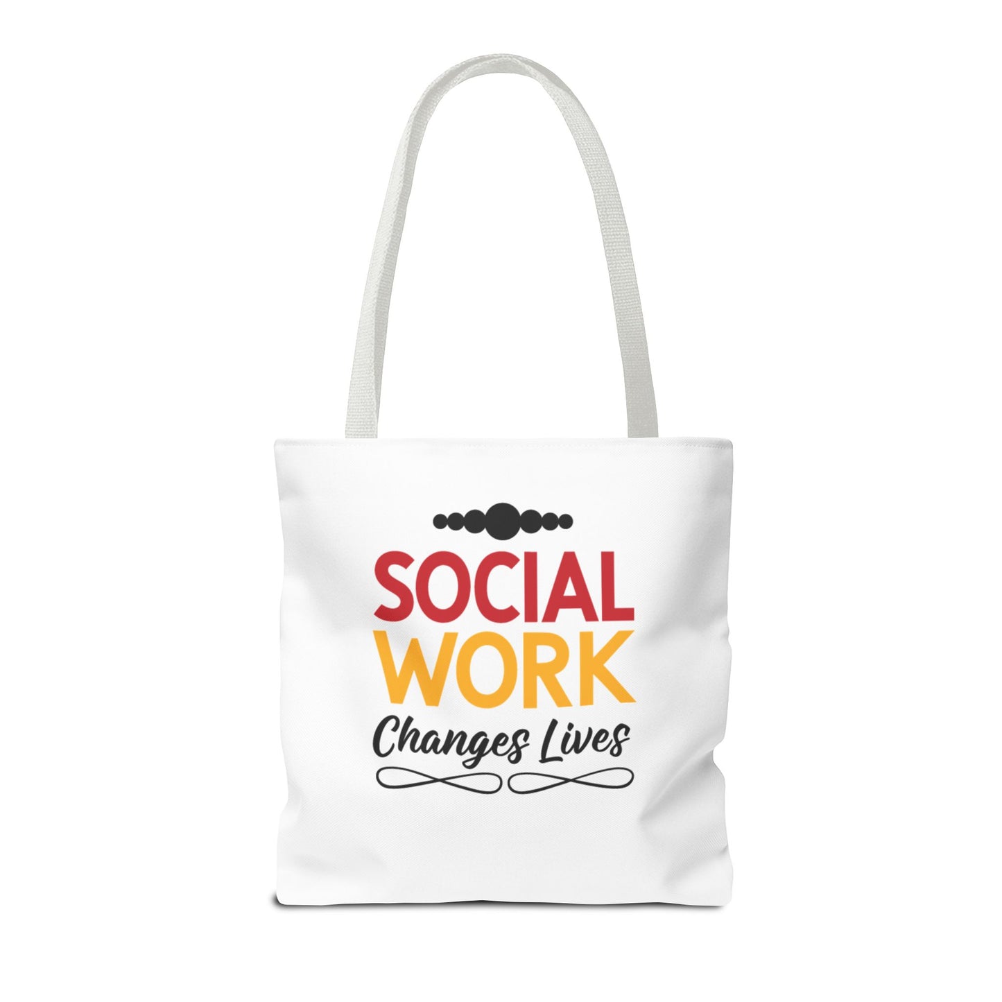 Social Worker Tote Bag — Inspirational "Social Workers Inspire Change" Two Side Design