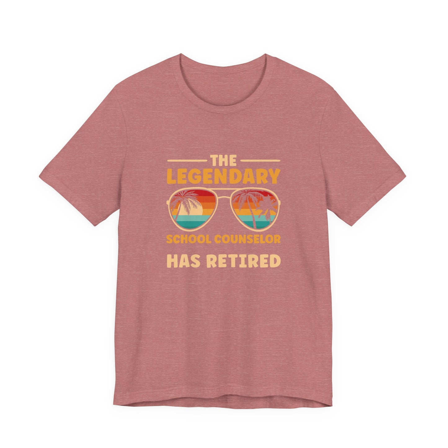 Unisex The Legendary School Counselor Has Retired T-Shirt — Retirement Gift Tee for Counselors