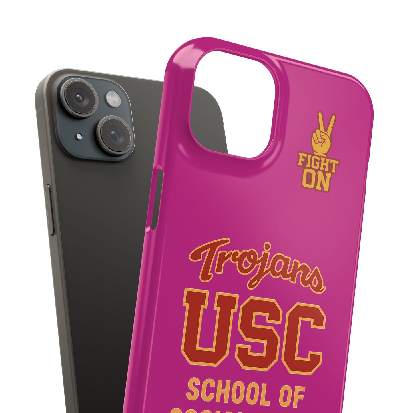 USC Trojans Slim I-Phone Case - School of Social Work (Pink)