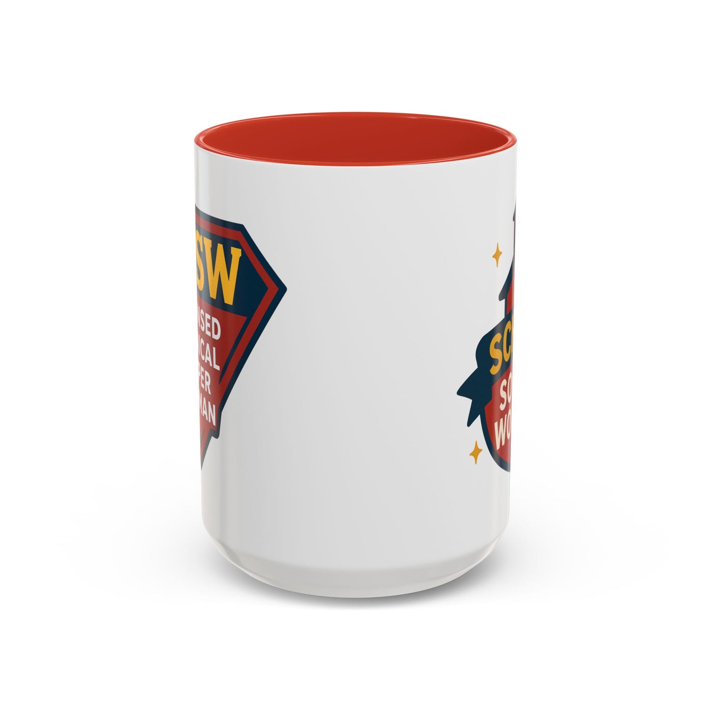 LCSW & School Social Worker Coffee Mug – Fueled by Coffee & Chaos (Various Colors)