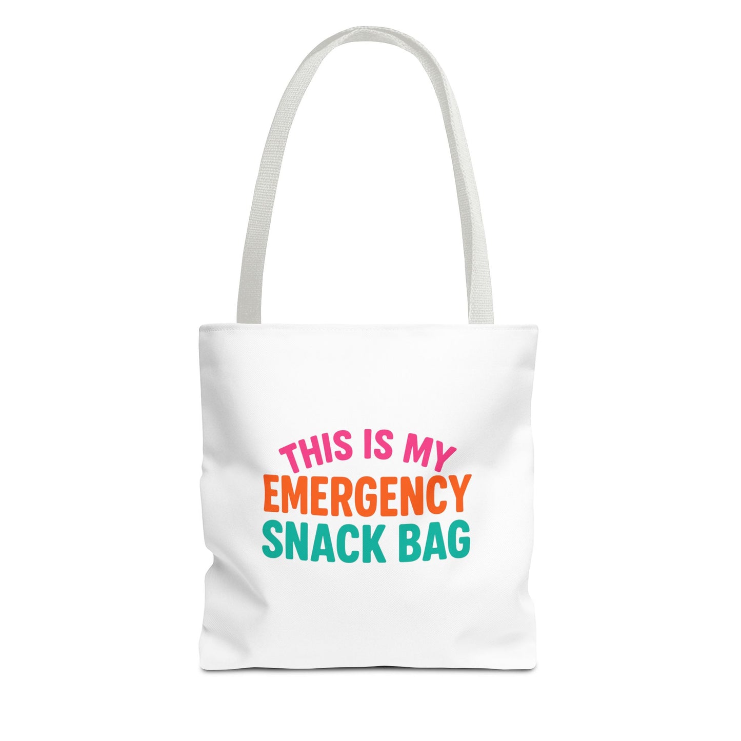 Snack Emergency Tote Bag — "This Is My Emergency Snack Bag" Cute Grocery/Everyday Carry (Social Work/Mental Health)