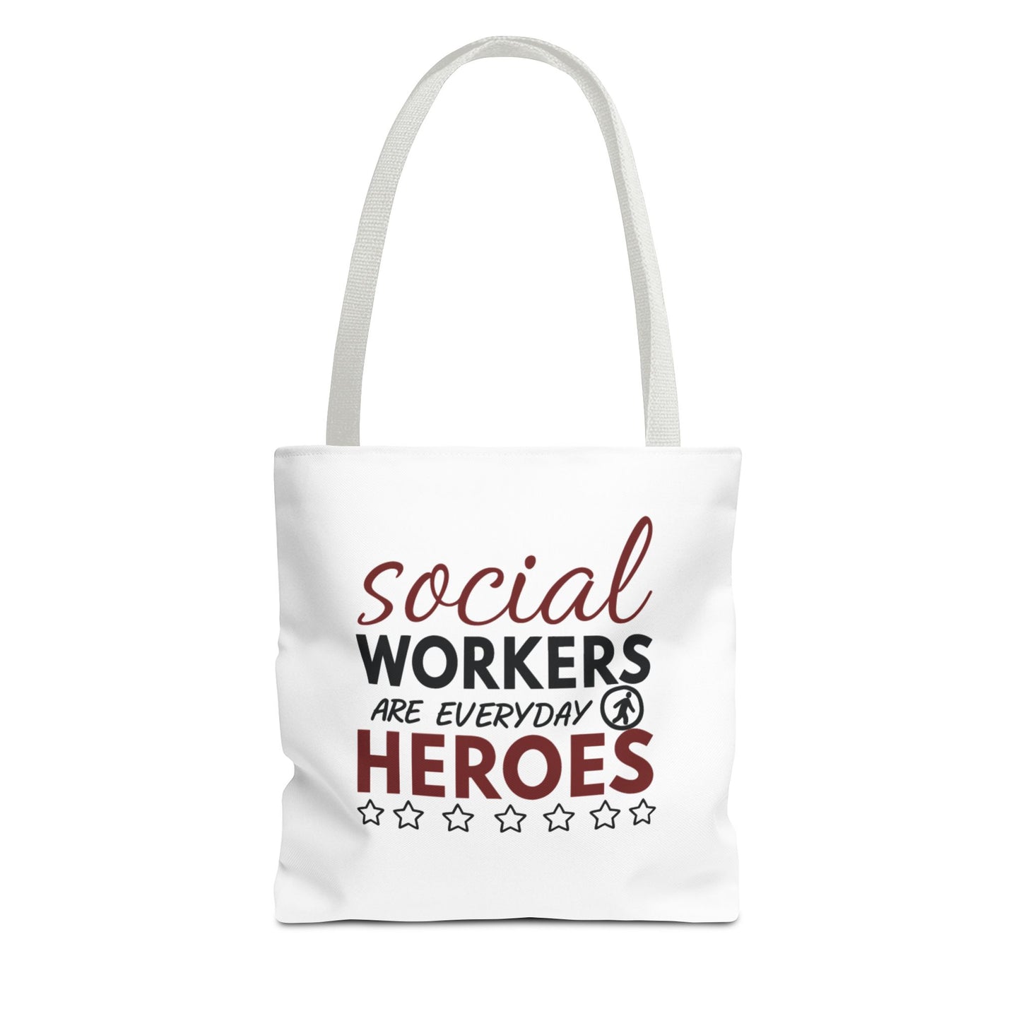 Social Worker Tote Bag — "Social Workers Are Everyday Heroes" / "Social Worker Change the World" Reusable Gift