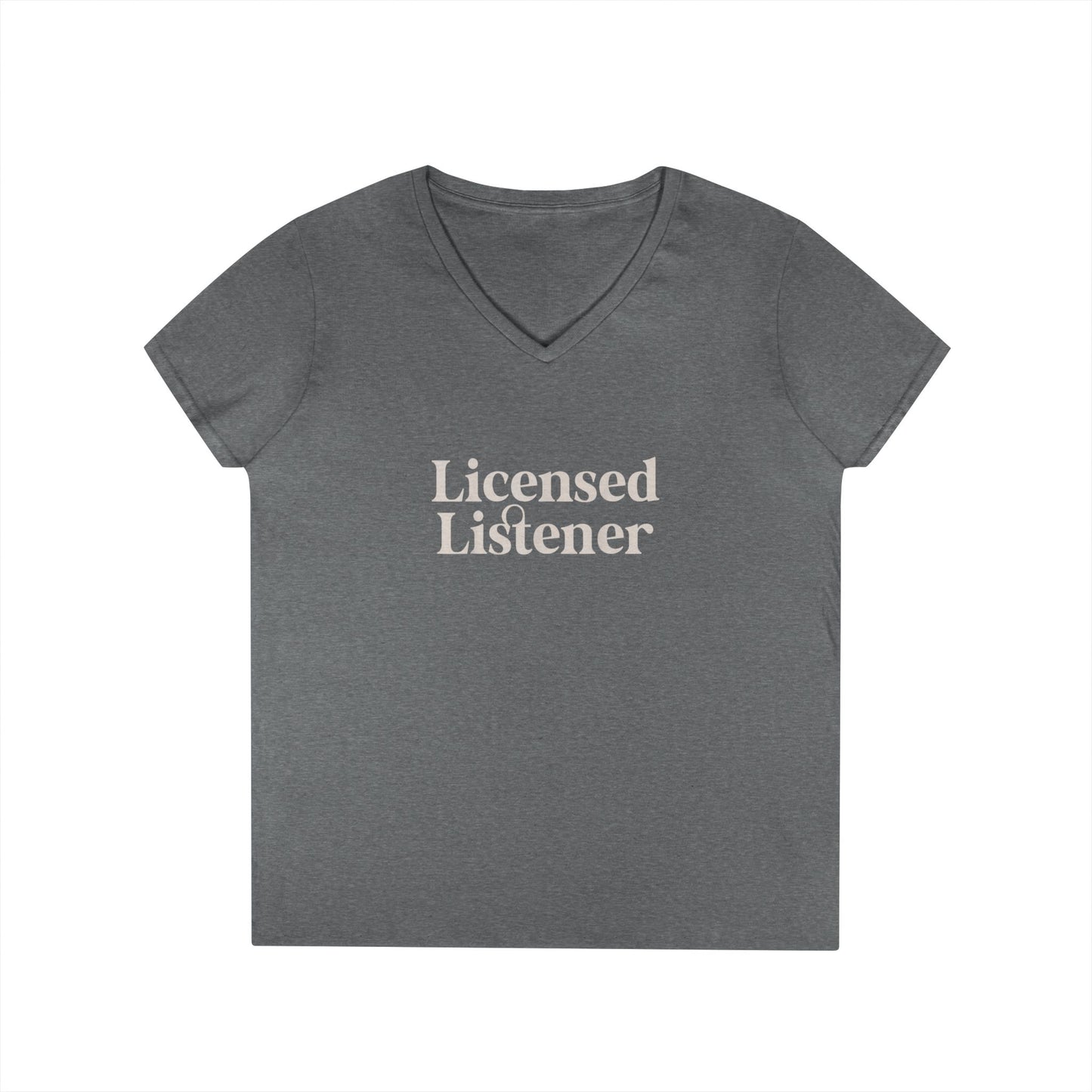 Women's Licensed Listener V-Neck T-Shirt - School Social Worker