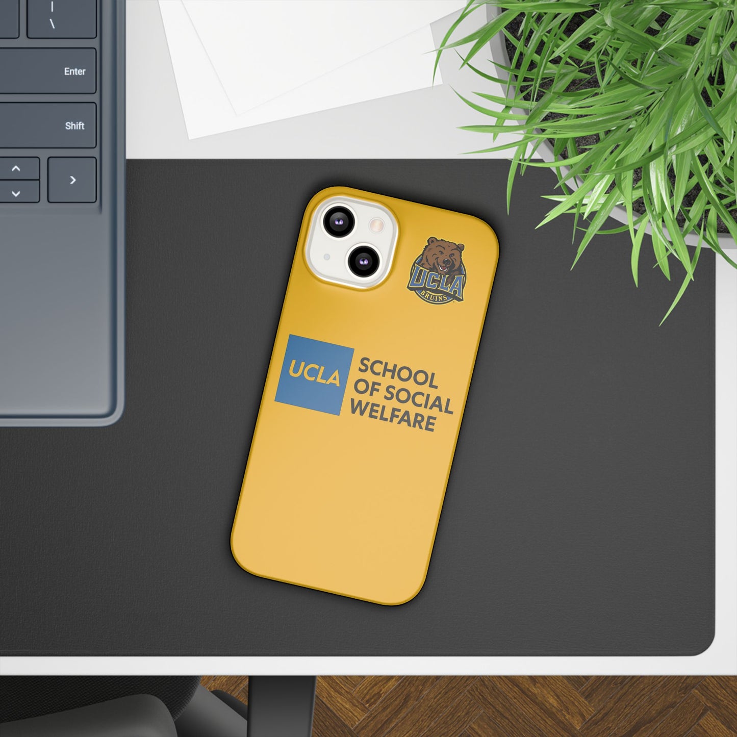 UCLA Slim I-Phone Case - School of Social Welfare (Yellow)