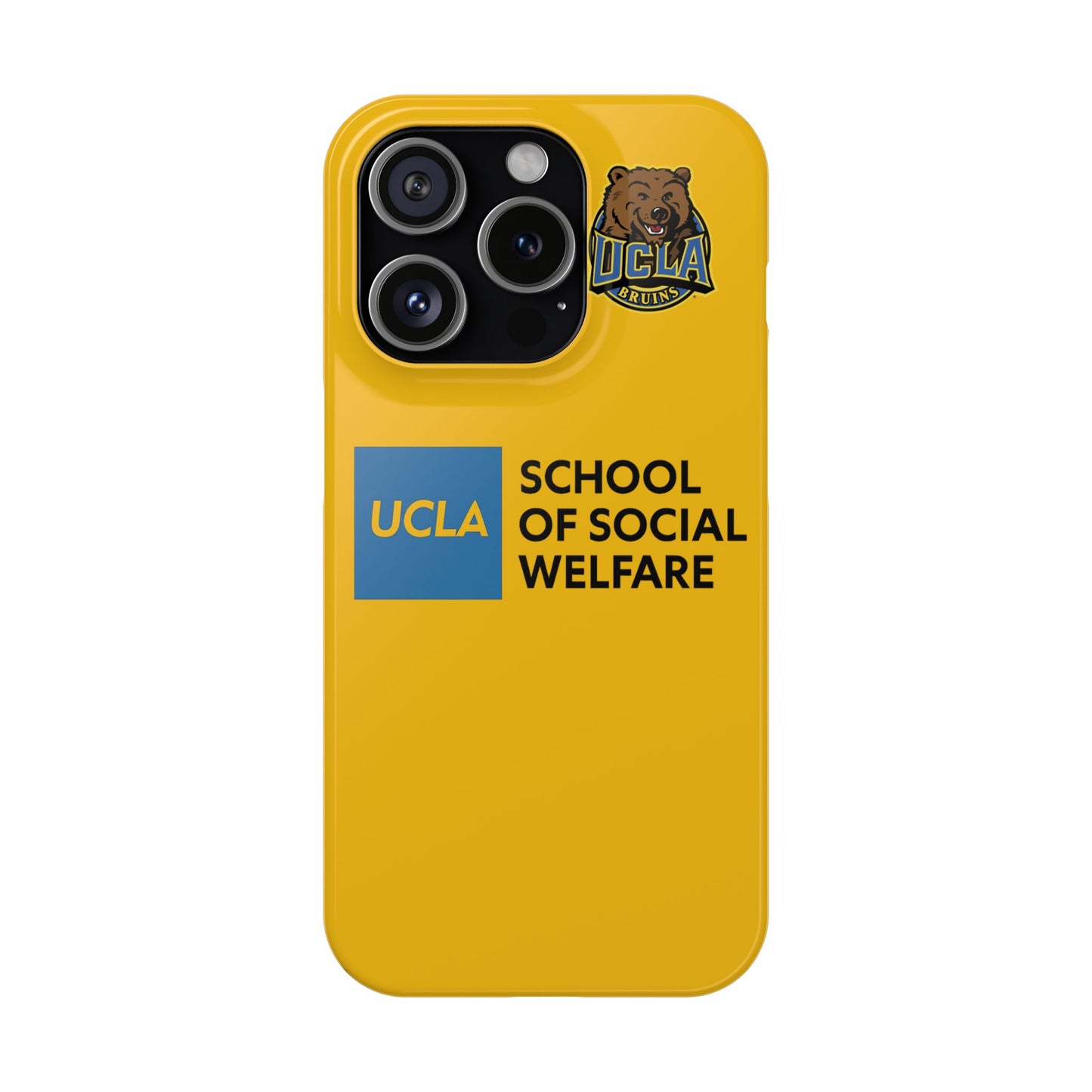 UCLA Slim I-Phone Case - School of Social Welfare (Yellow)