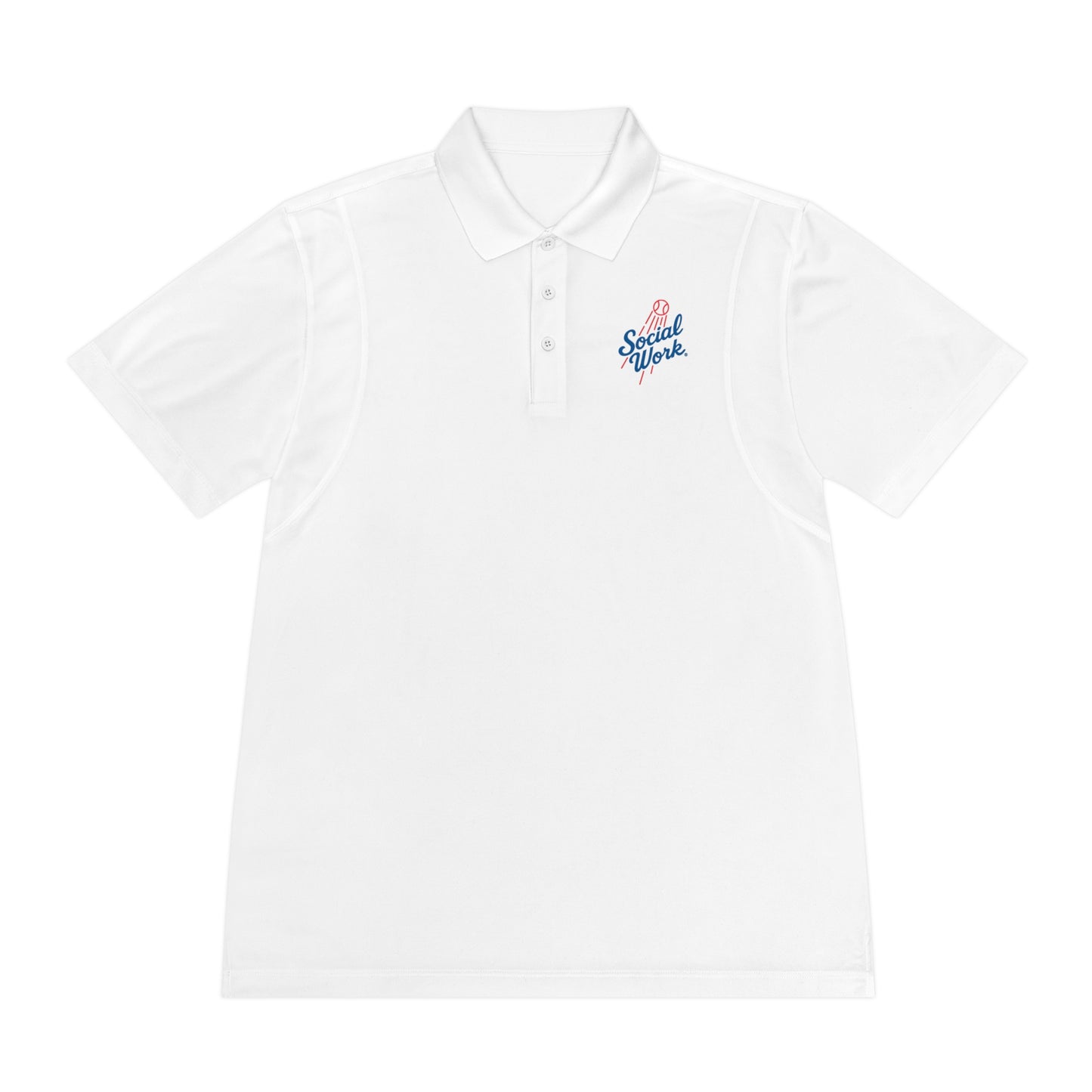 Sport Polo Shirt — Small "Special Week" Retro Script Chest Logo - Men's