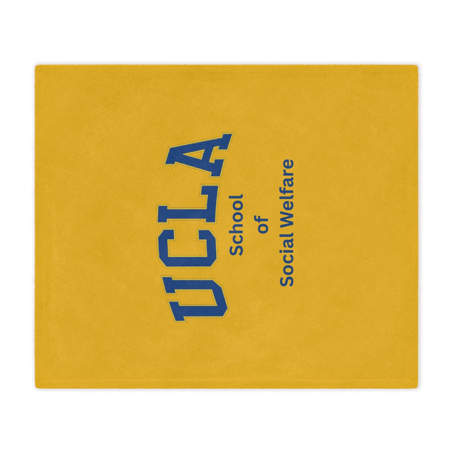 UCLA School of Social Welfare Mini Blanket - Great for your office chair or your couch at home!
