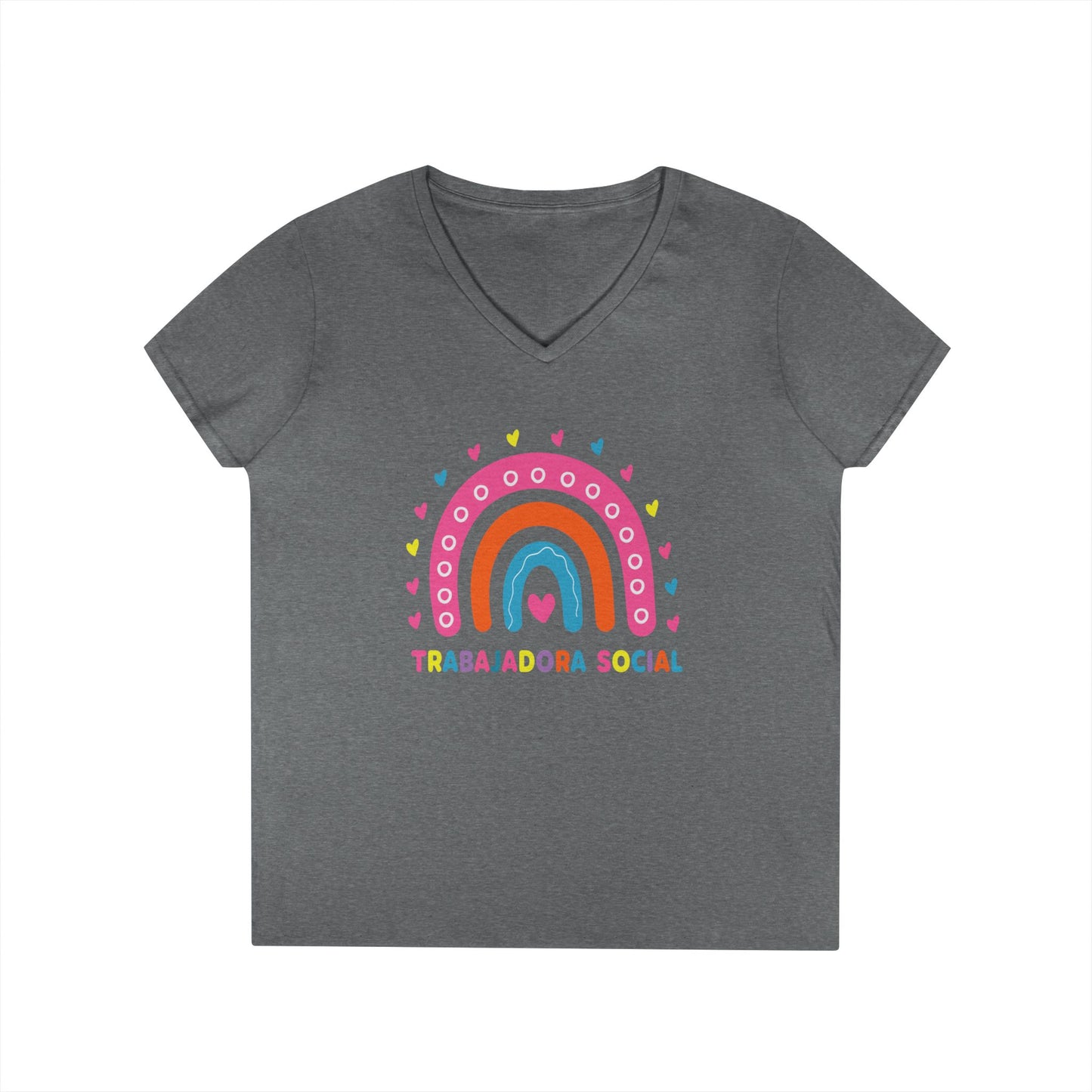 Trabajadora Social Rainbow V-Neck Tee