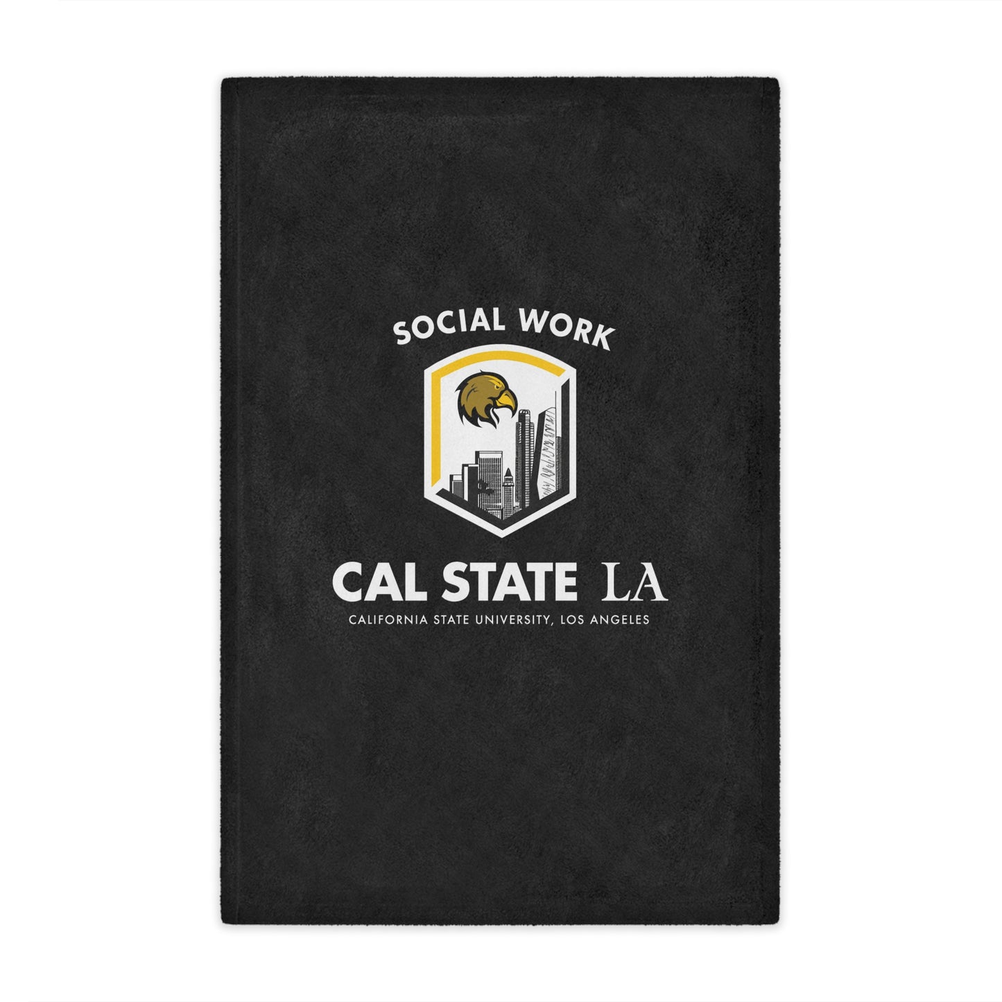 CSULA School of Social Work Mini Blanket - Great for your office chair or your couch at home!