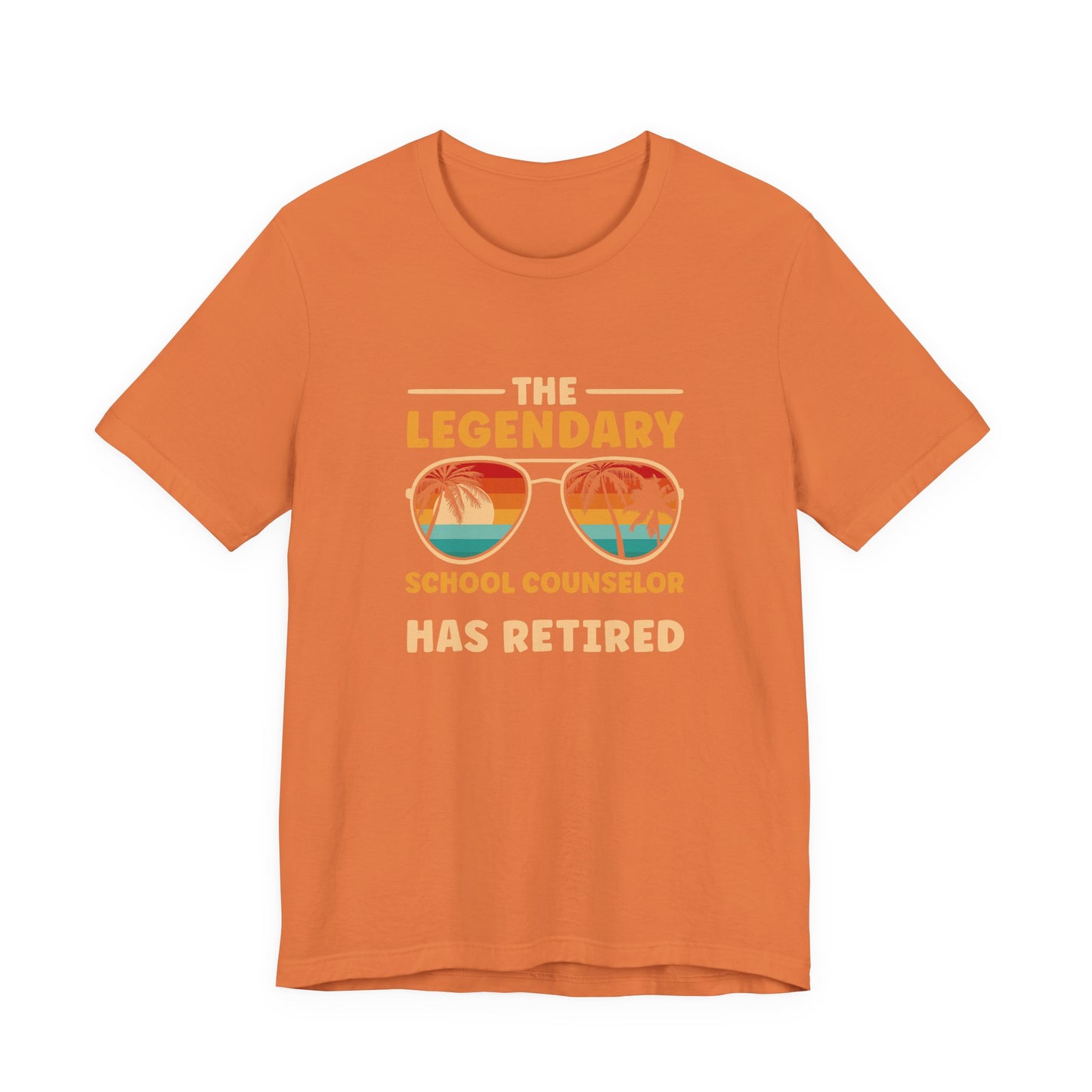 Unisex The Legendary School Counselor Has Retired T-Shirt — Retirement Gift Tee for Counselors